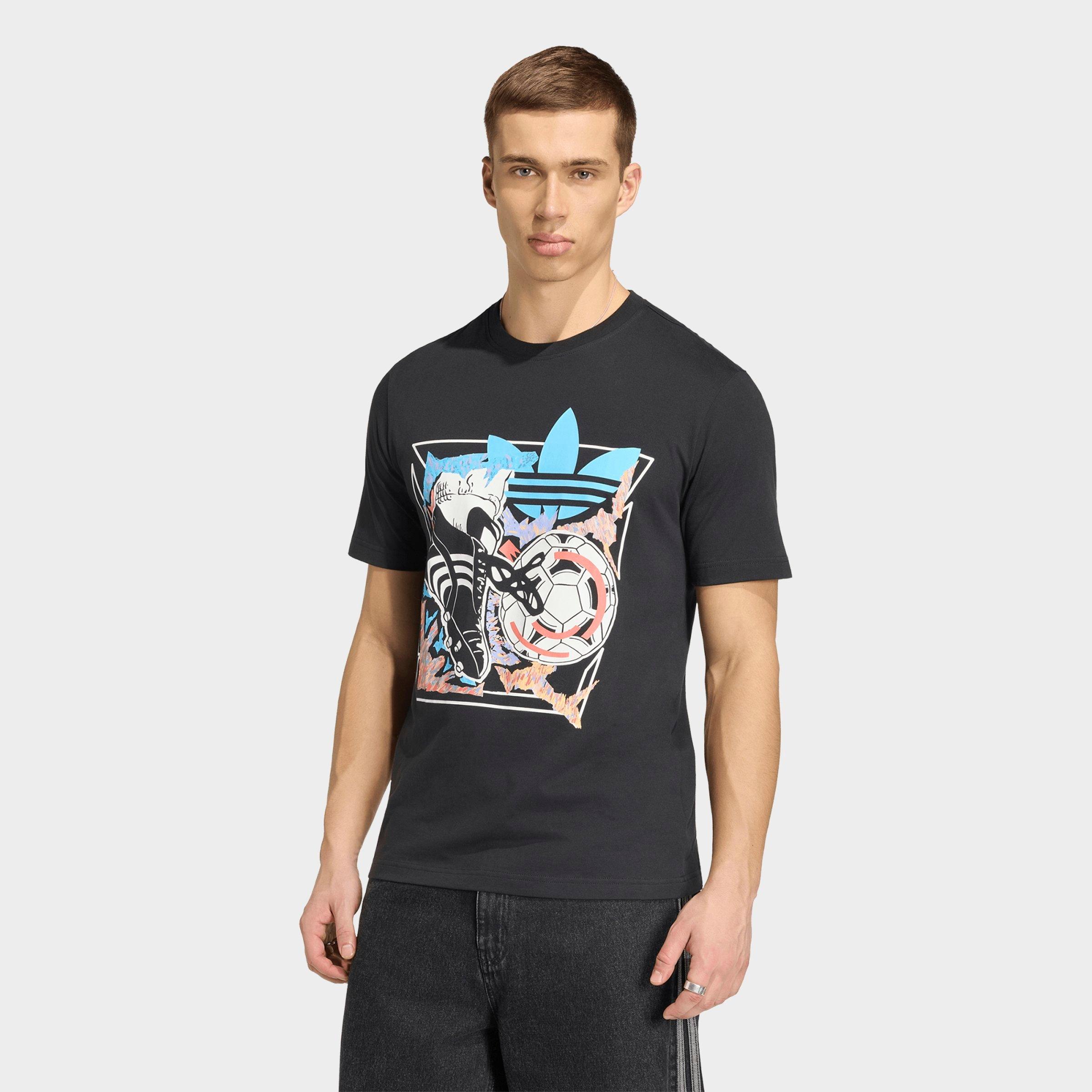 Men's adidas Originals Archive Anime Soccer Graphic T-Shirt