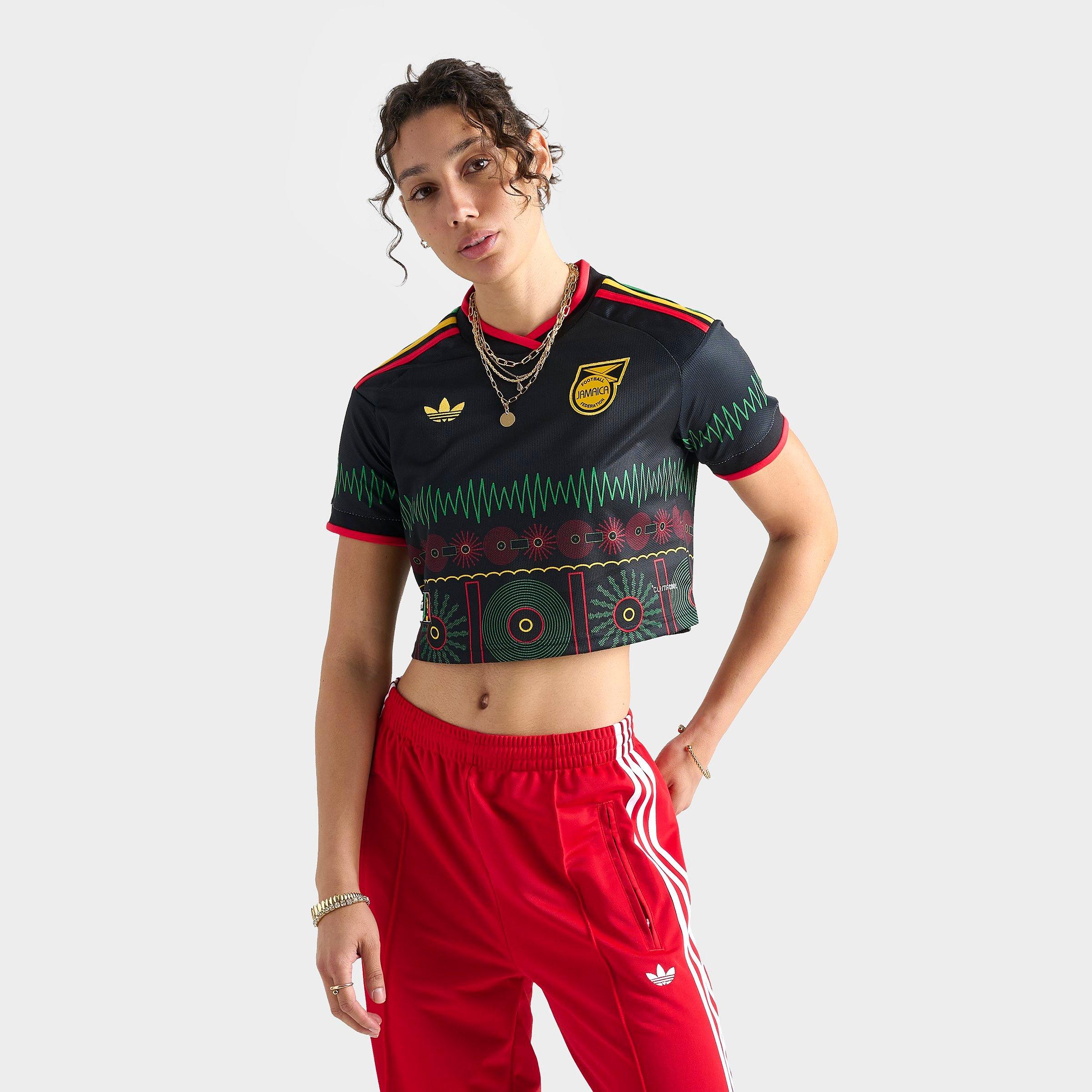 Women's adidas Originals Jamaica 26 x Bob Marley Away Cropped