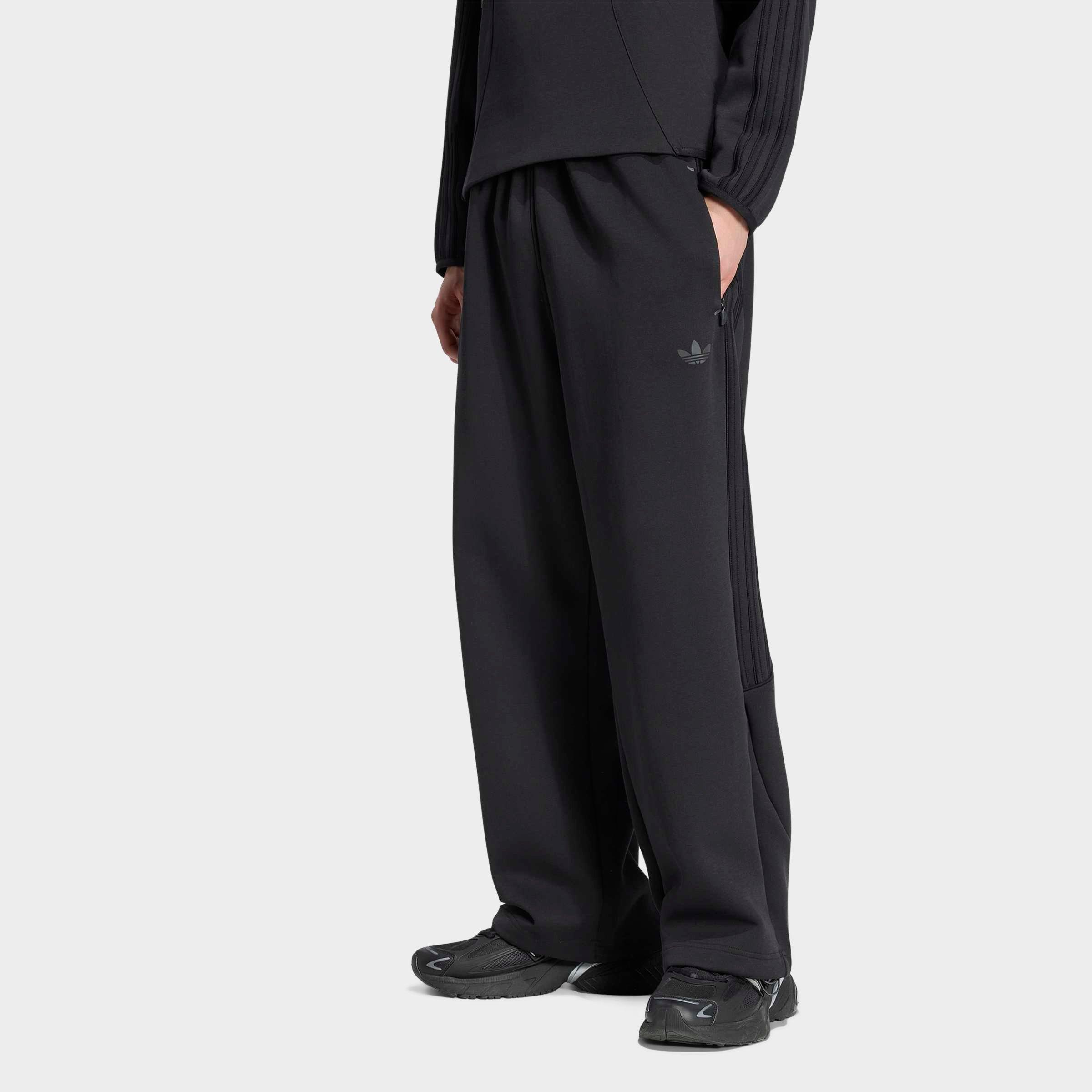 Pedestal ブラック ジップアップジャージ Men's adidas Originals Spacer Teamgeist 26 Cutline Open Hem Pants