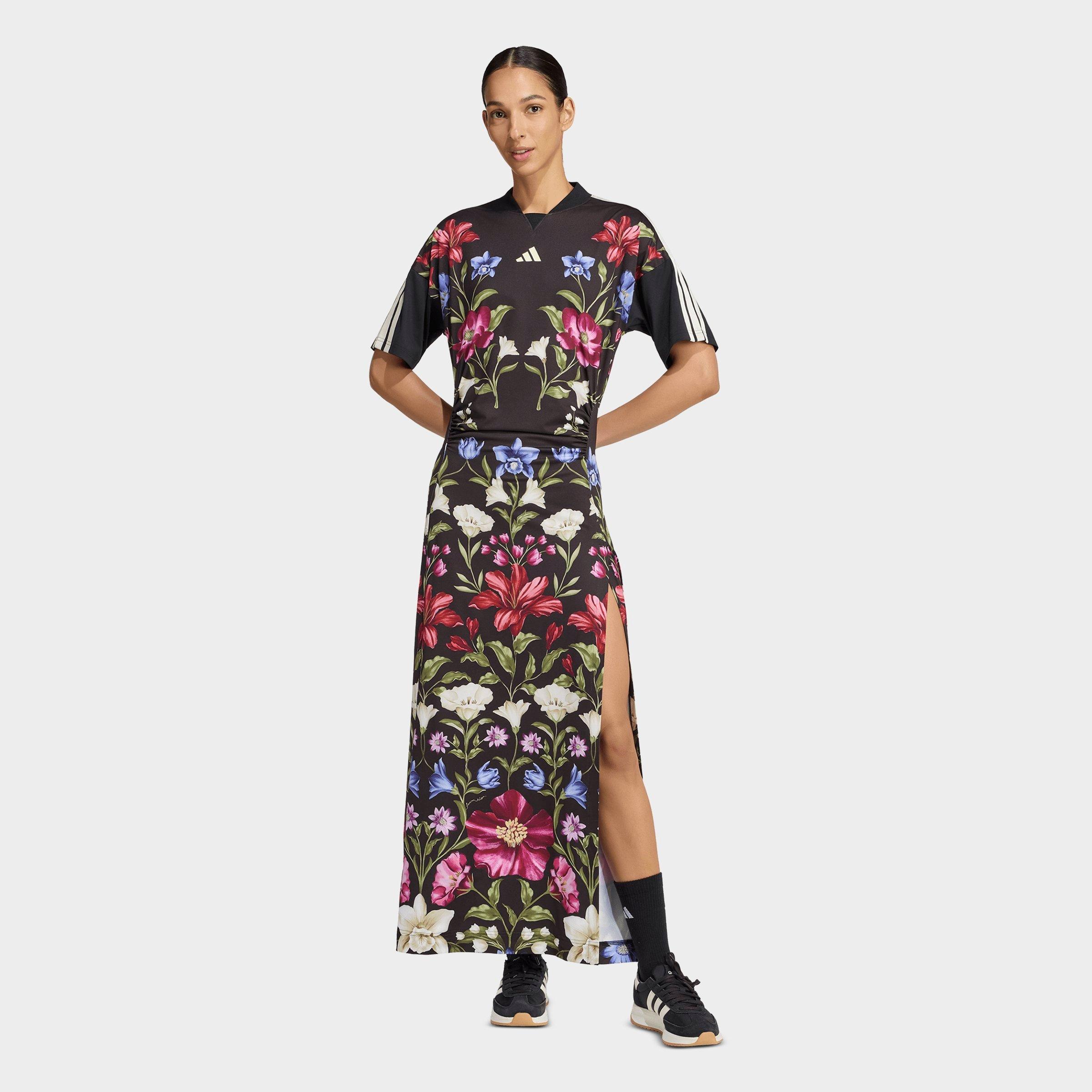 shop women's spring dress Rose Lace Eyelet Detail Short Sleeve Midi vacation and so on 240509_ST Color:Lapis Blue Donna Karan Straight Leg