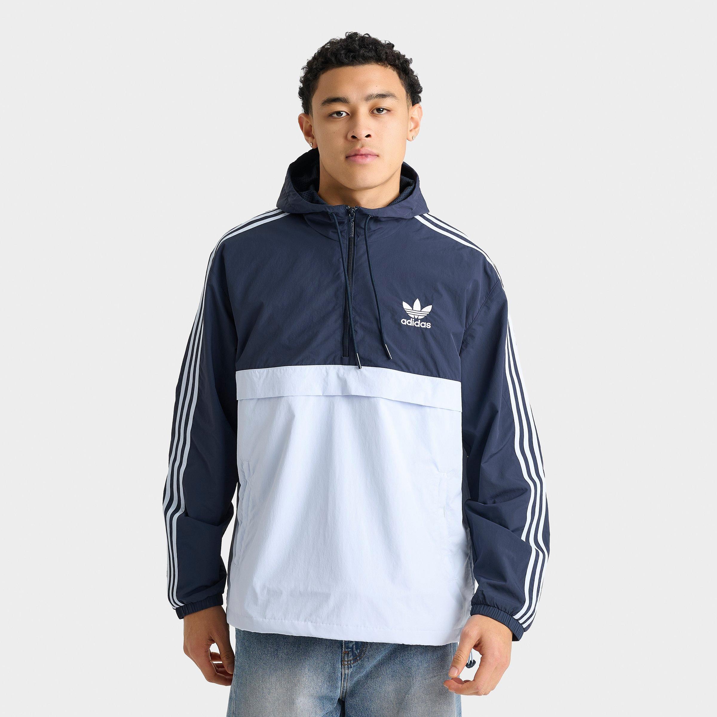 Men's adidas Originals Half-Zip Windbreaker Jacket | Finish Line