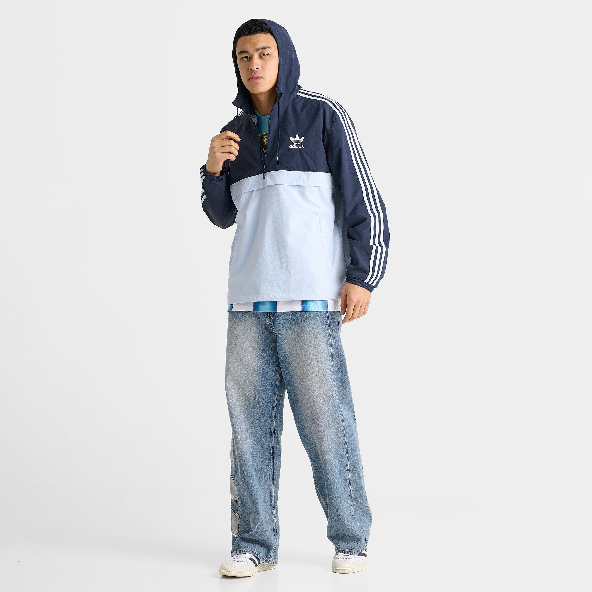 Men's adidas Originals Half-Zip Windbreaker Jacket | Finish Line