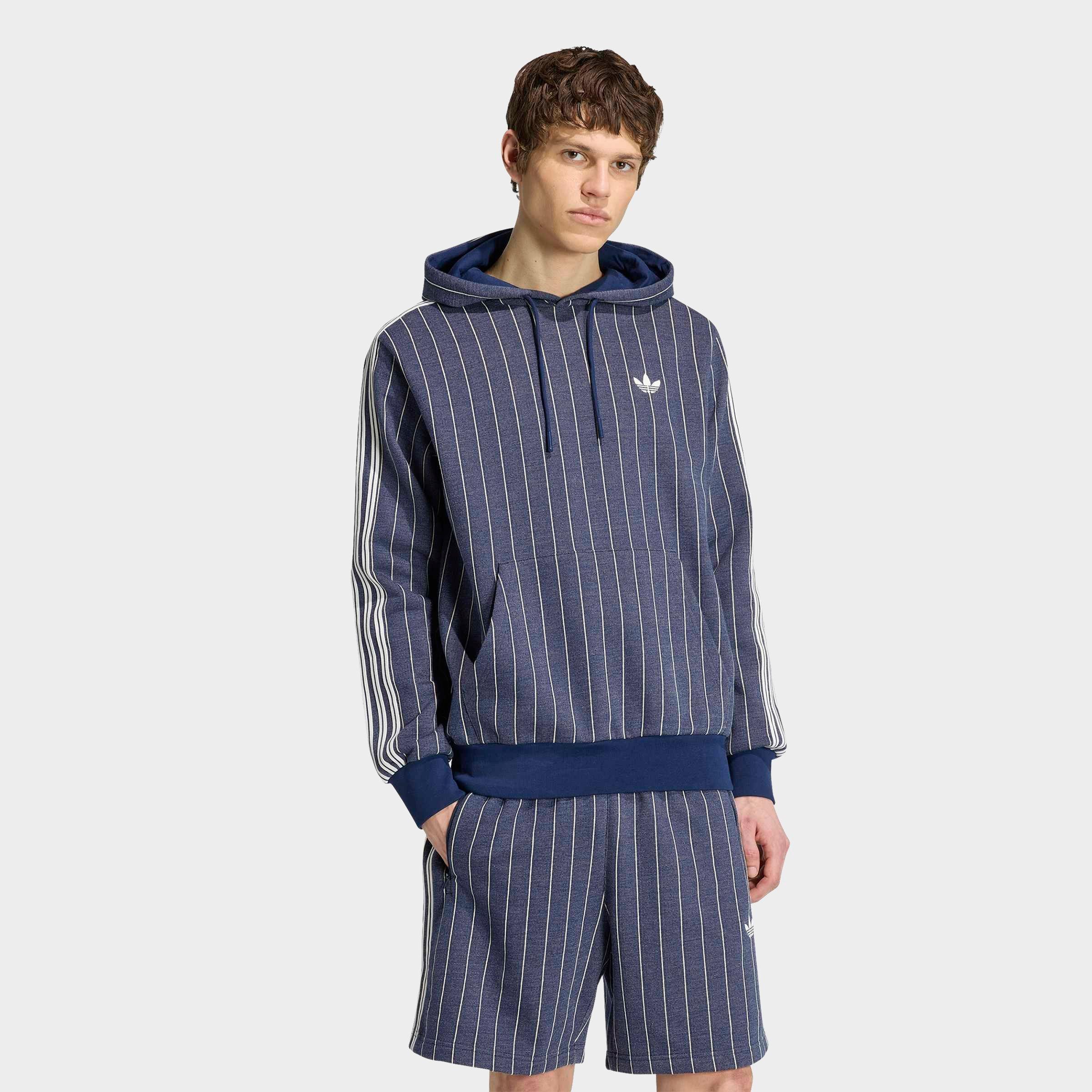 Men's adidas Originals Pinstripes Pullover Hoodie | Finish Line