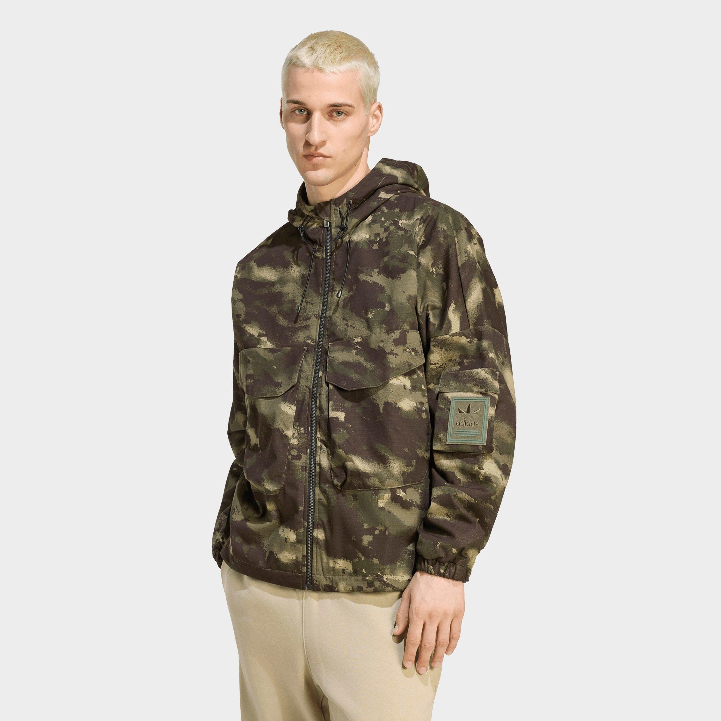 SOL　Cotton Ripstop Utility Jacket CAMO Men's adidas Originals Camo Ripstop Full-Zip Jacket | Finish Line