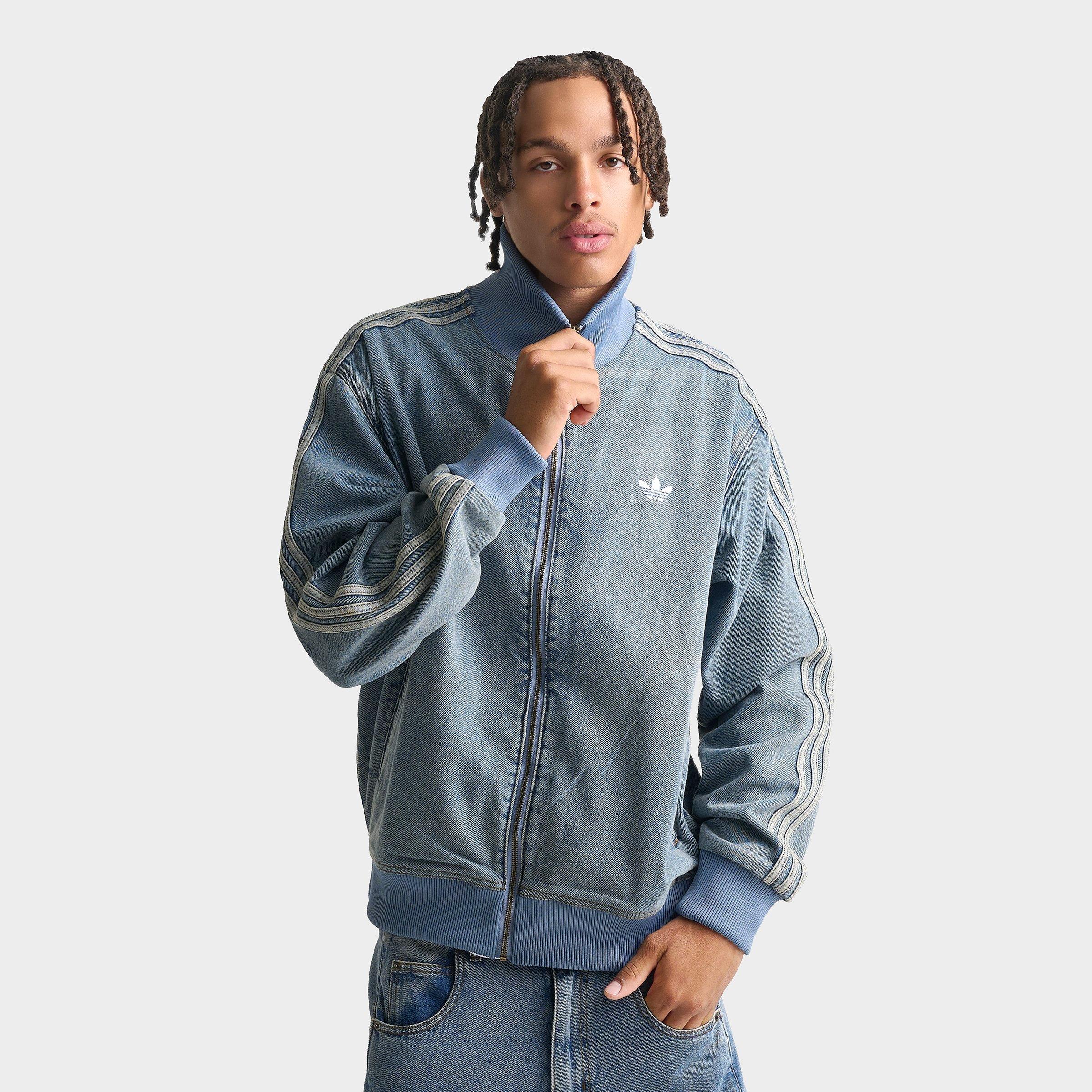 Men's adidas Originals Adicolor Denim Firebird Track Top | Finish Line
