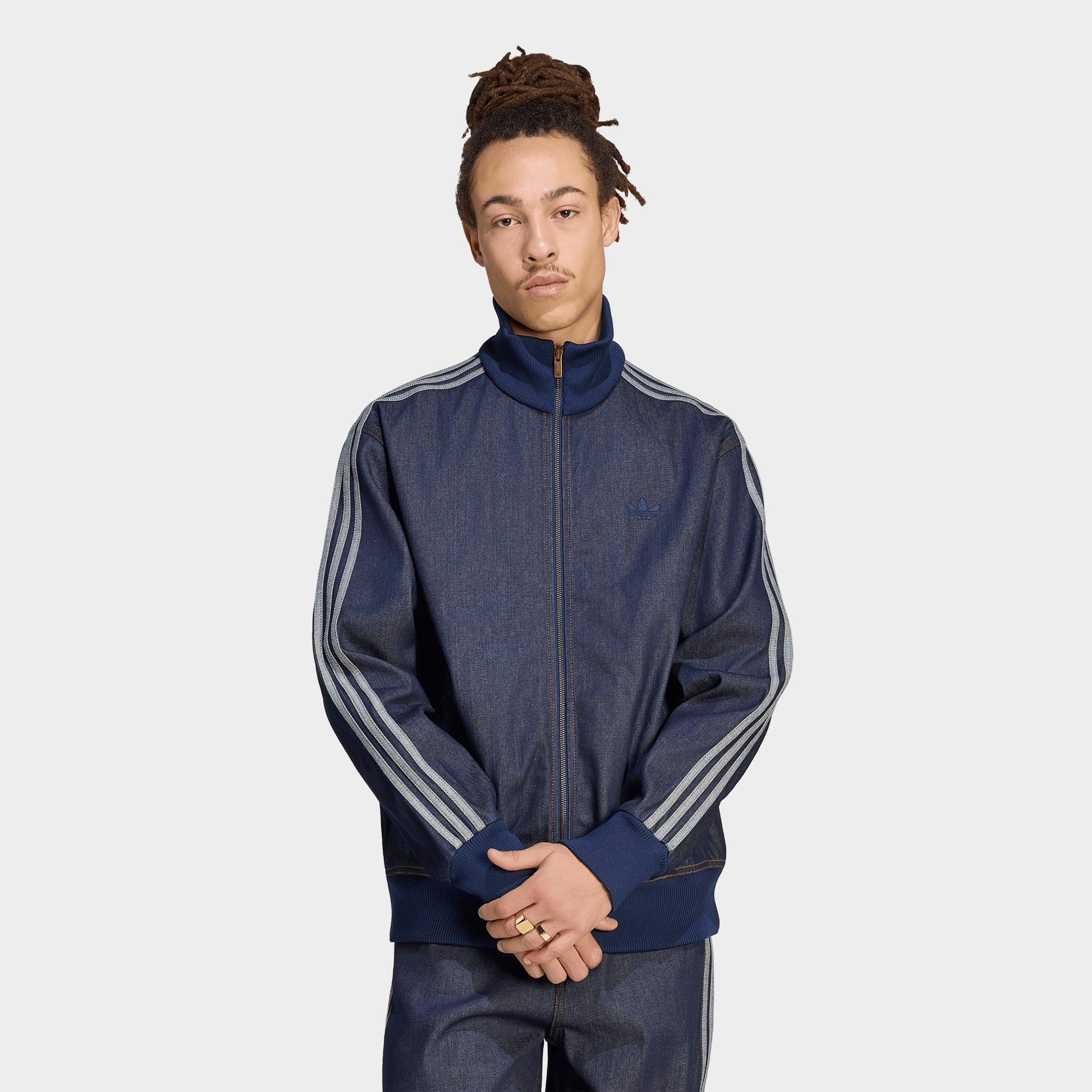  originals ブルゾン Men's adidas Originals Firebird Adicolor Raw Denim Full-Zip Track