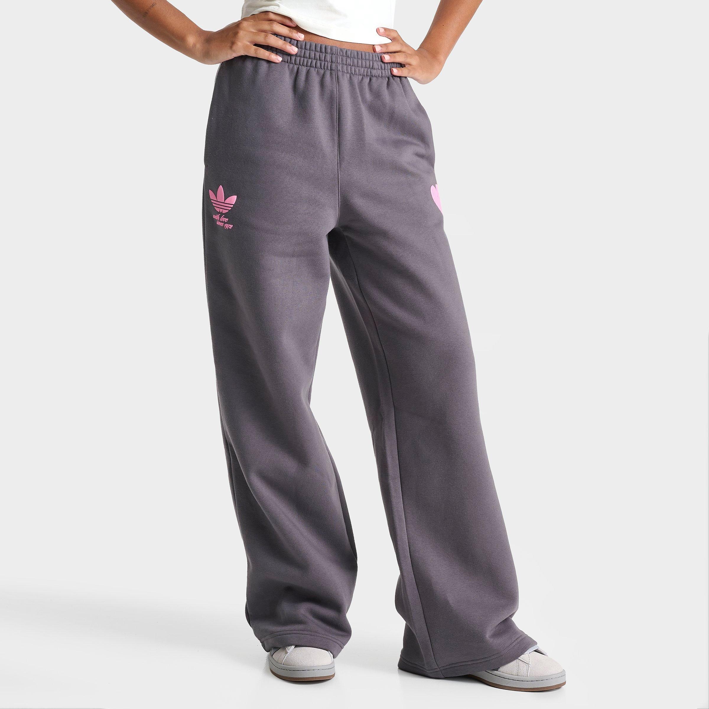 Women's adidas Originals Bubble Heart Fleece Wide-Leg Jogger