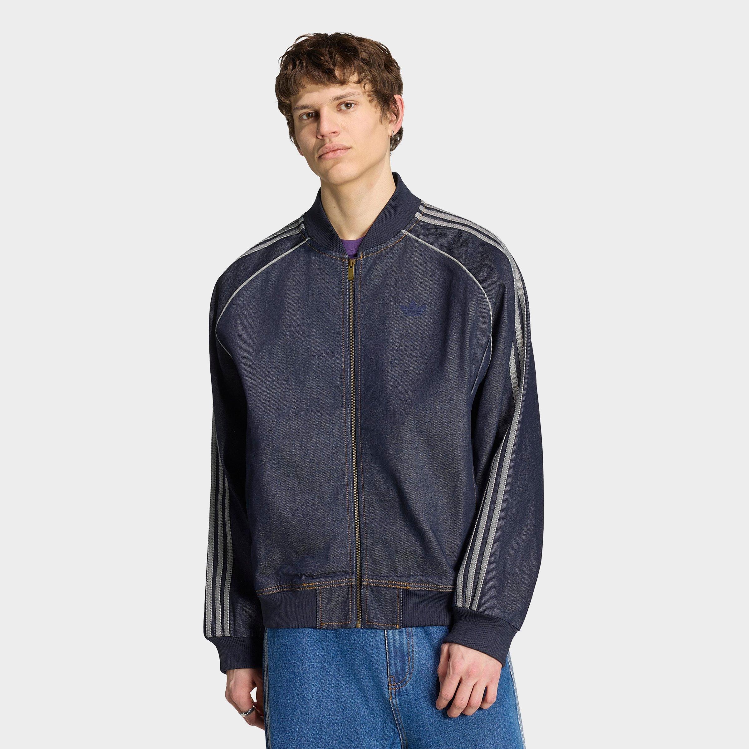 Men's adidas Originals Superstar Adicolor Denim Full-Zip Track Top
