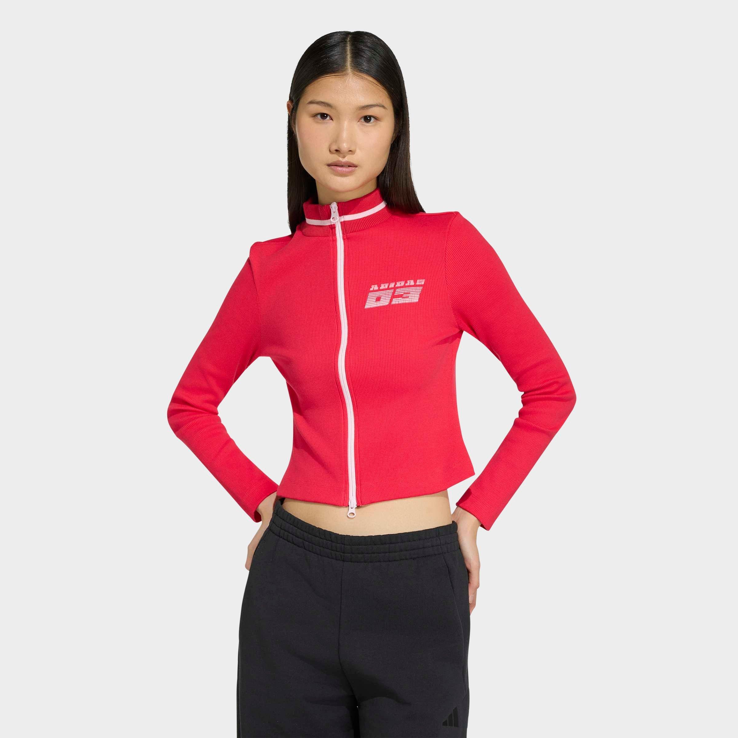 クラブ XX1013 Ladies Women's adidas Seasonal Essentials Racing Full-Zip Cardigan