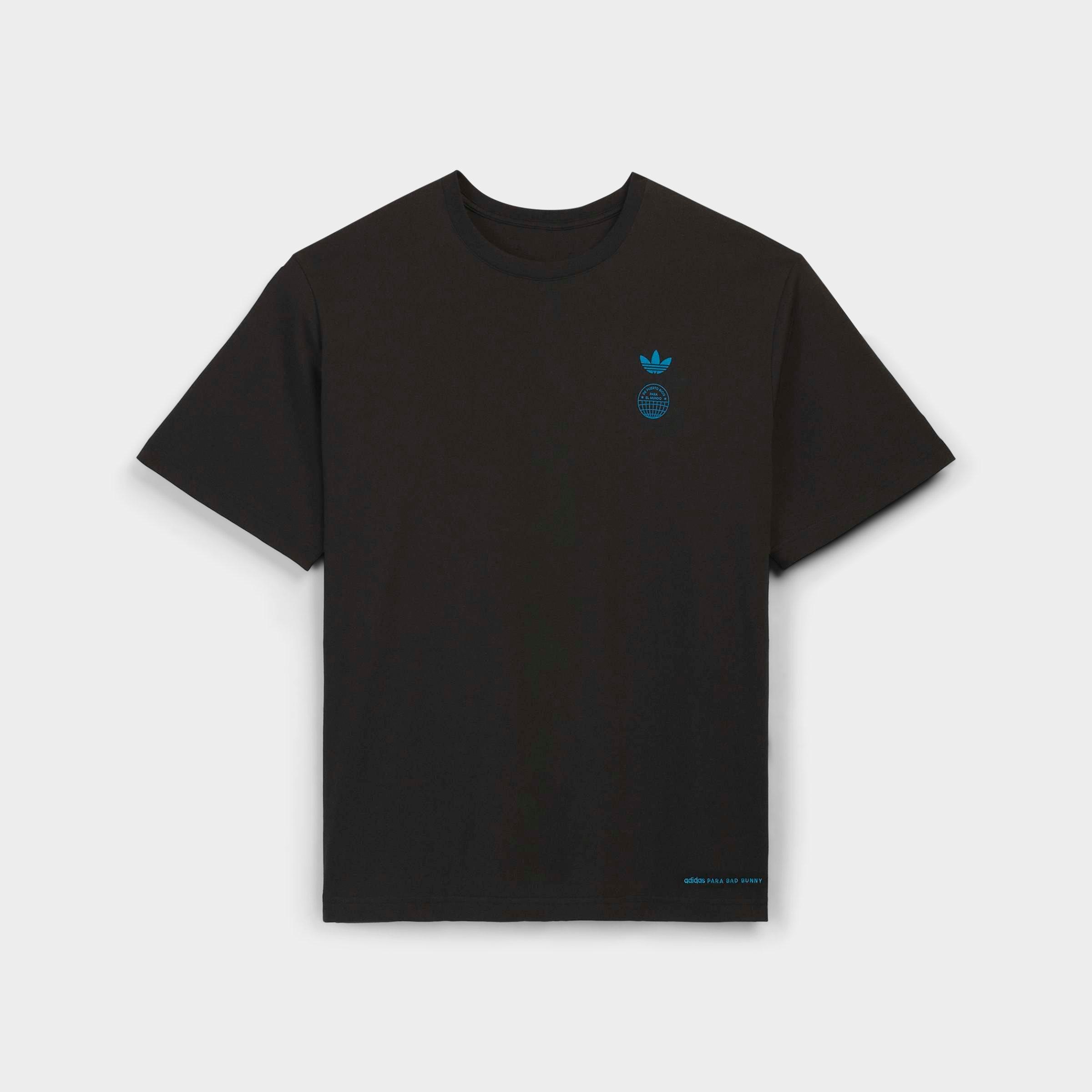 BAD BUNNY Tシャツ ブラック adidas Originals x Bad Bunny DTmF Paris Graphic Oversized