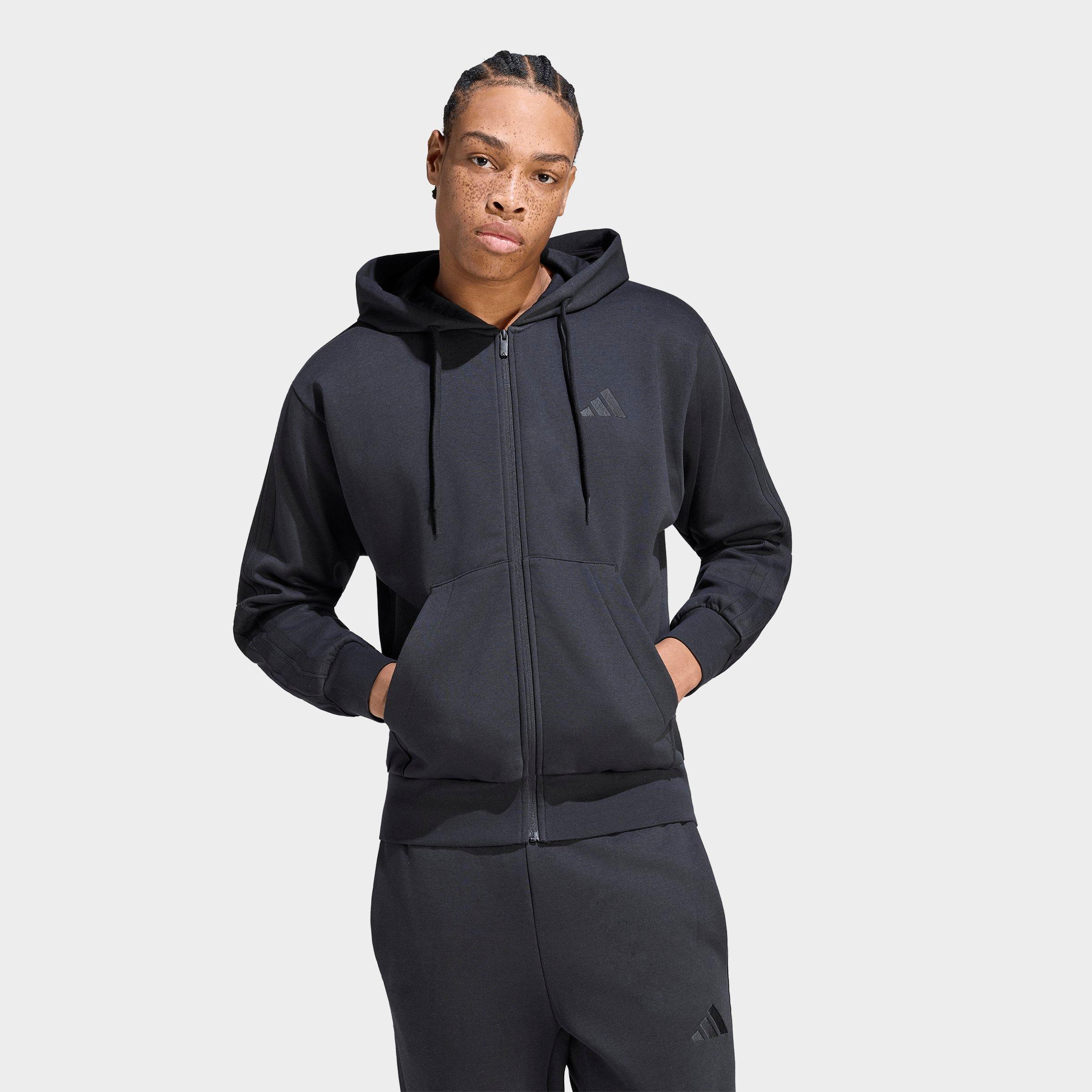 Men's adidas Essentials 3-Stripes Fleece Pullover Hoodie | Finish Line