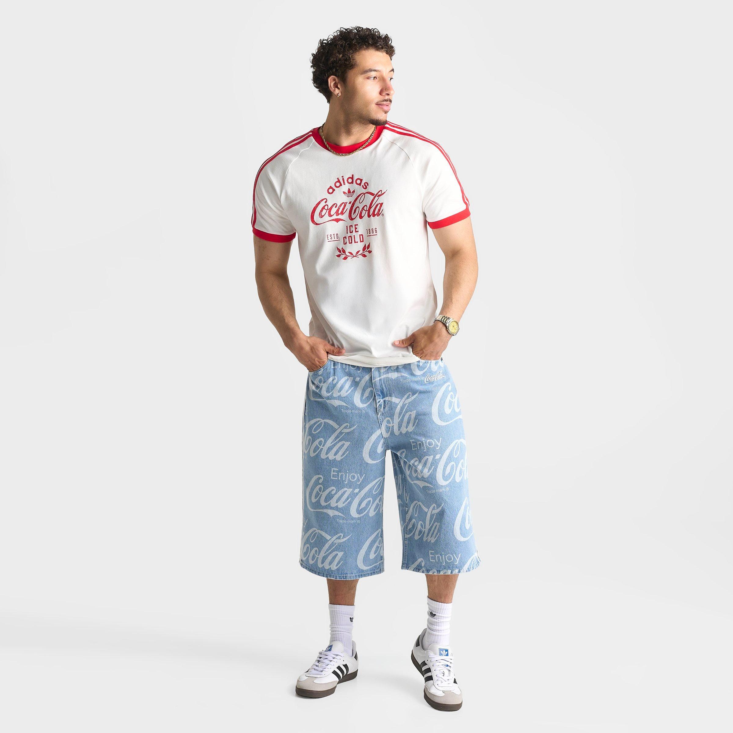 Men's adidas Originals x Coca-Cola Loose Denim Shorts | Finish Line