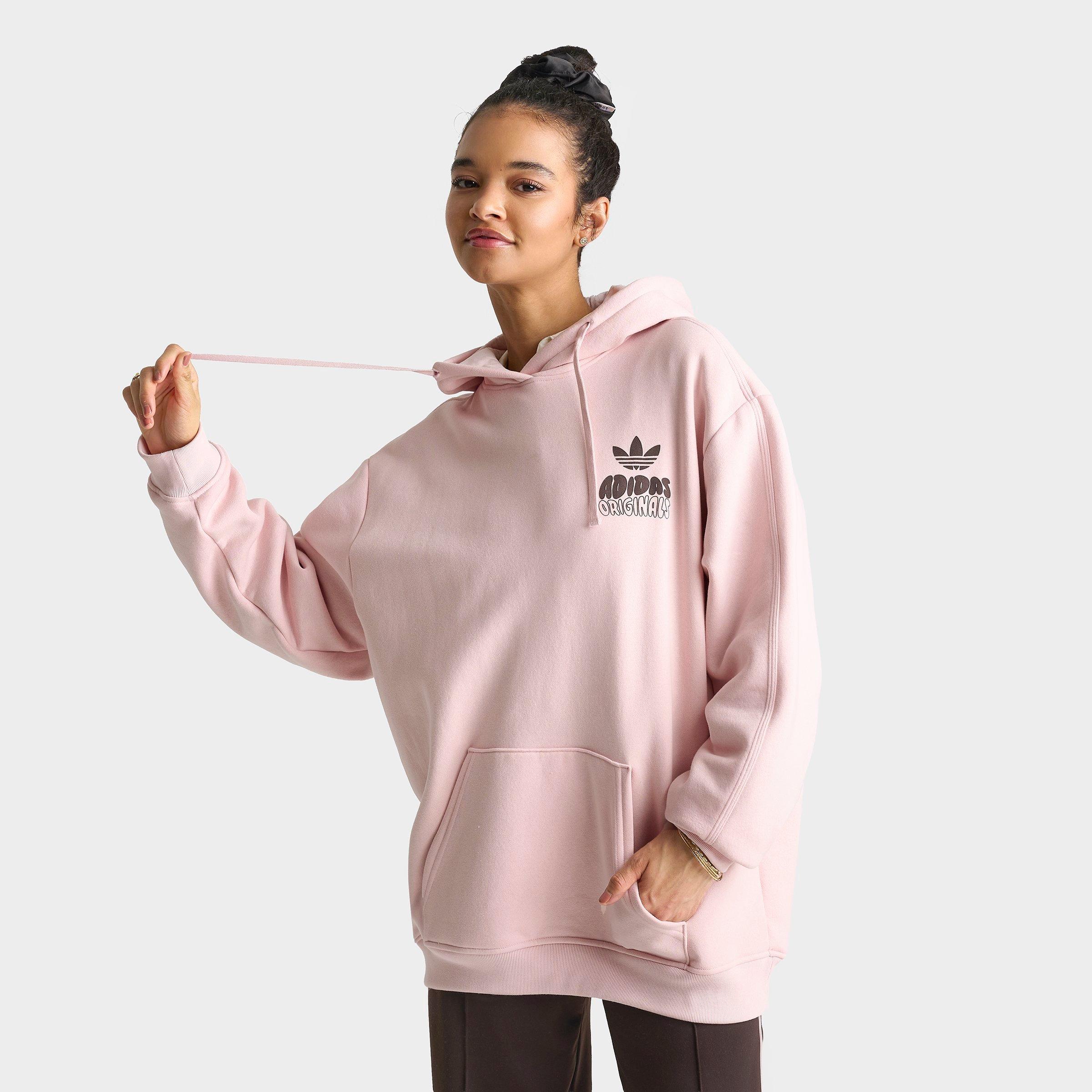 adidasoriginal ピンクパーカー Women's adidas Originals Essential Wave Bubble Oversized Hoodie
