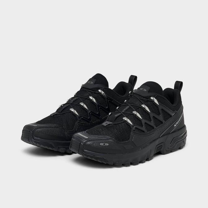 Three Quarter view of Salomon ACS+ Casual Shoes in Black/Black/Silver Click to zoom