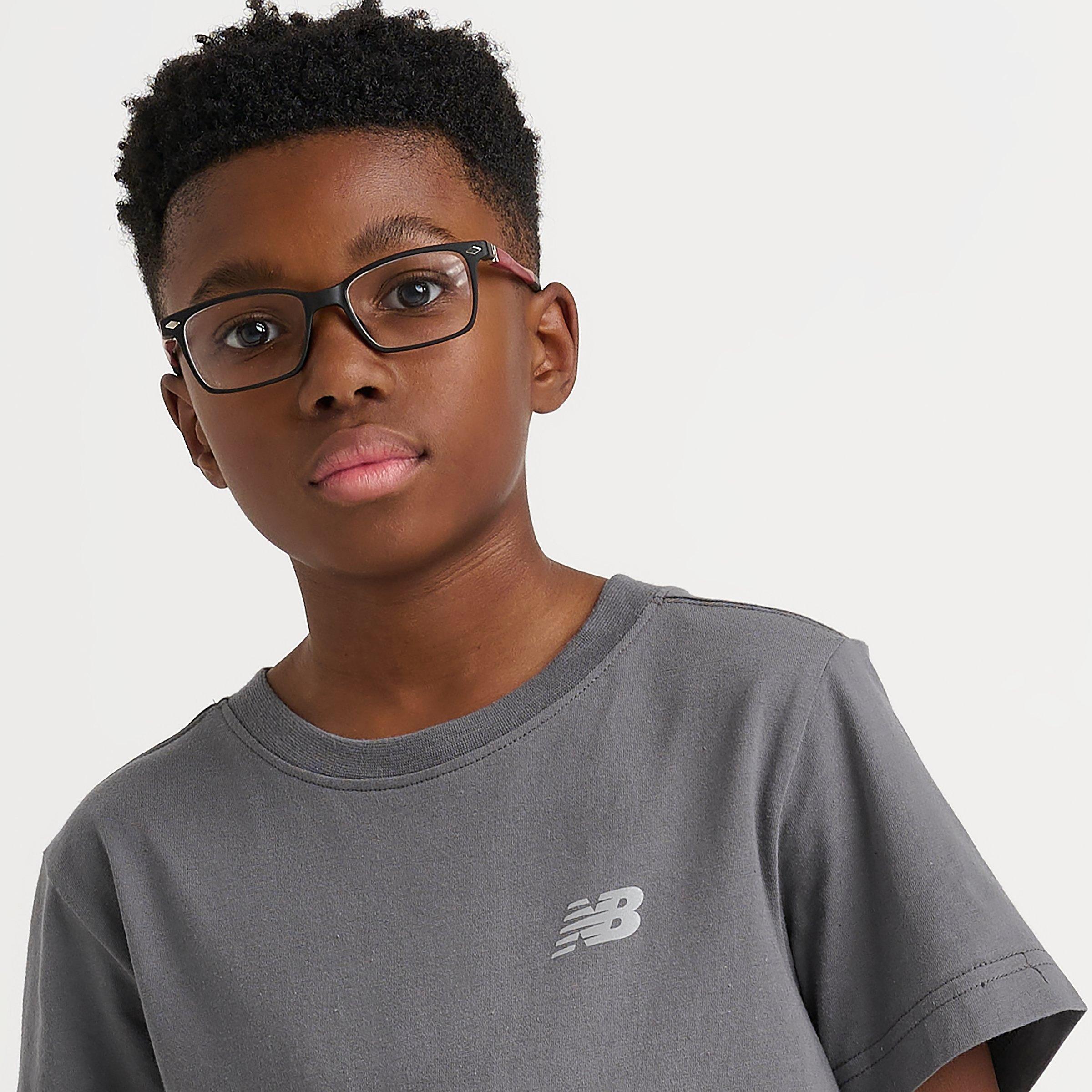 Big Kids' New Balance Linear Logo Back Hit T-Shirt