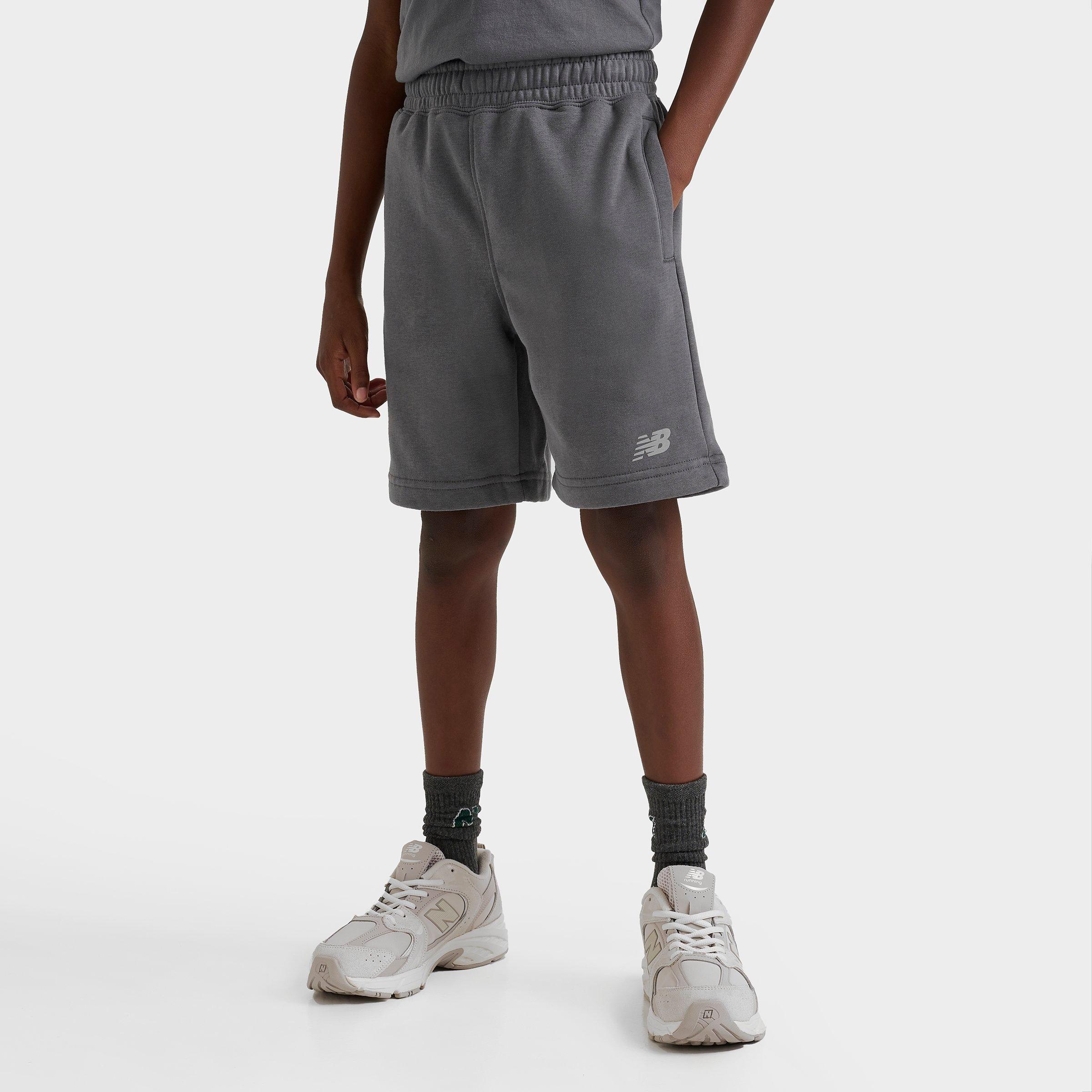 ★★New Balance★★ NBNEF21553 UNI NB BOY Basketball Short S New Balance Big Boys' Woven Shorts - Grey