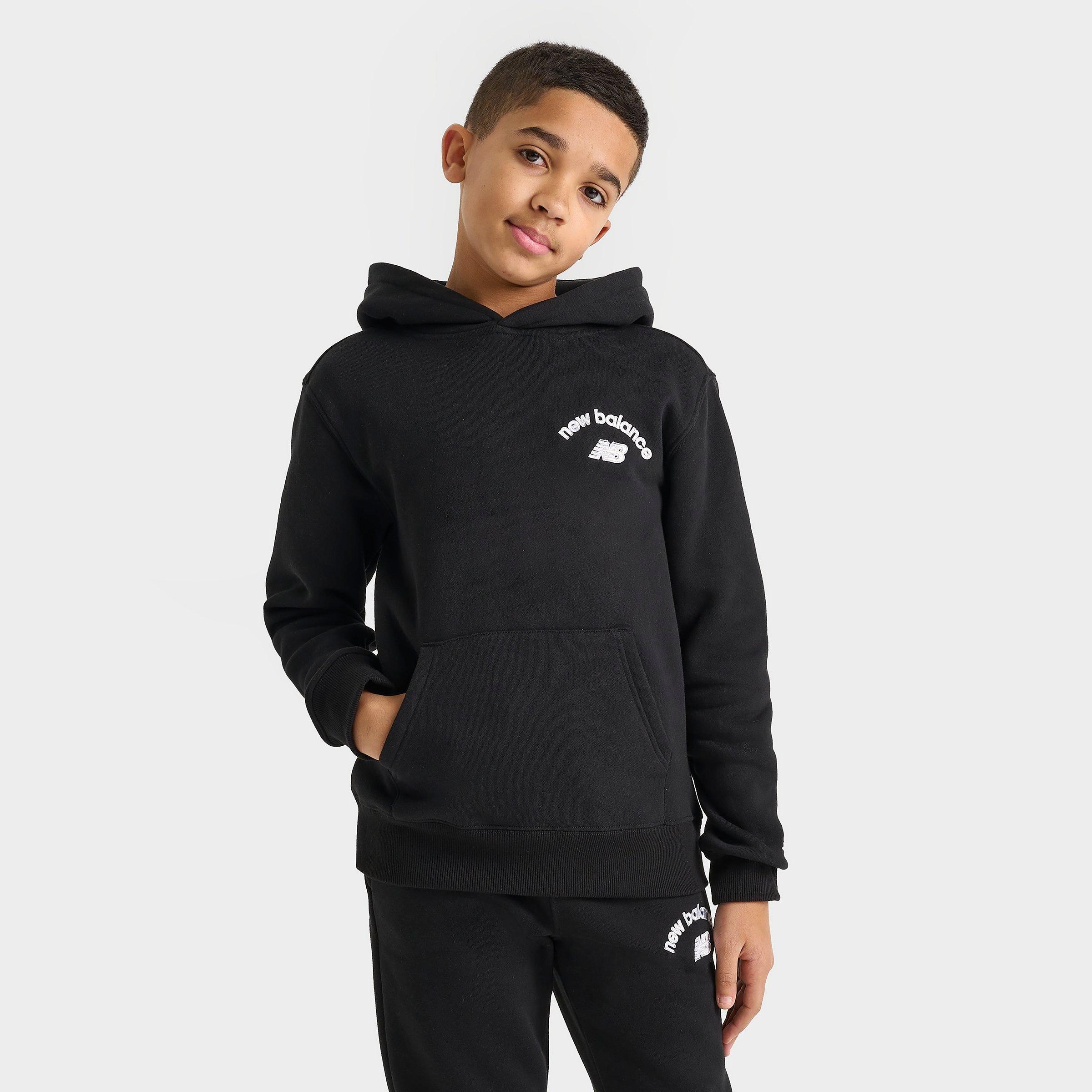 Kids' New Balance Arch Logo Pullover Hoodie | Finish Line