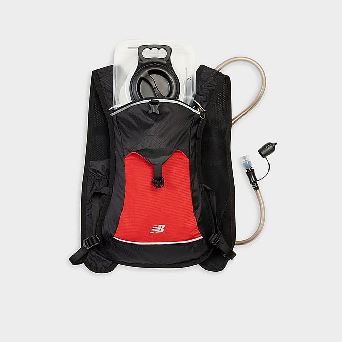 Back view of New Balance Hydration Backpack in Red/Black Click to zoom