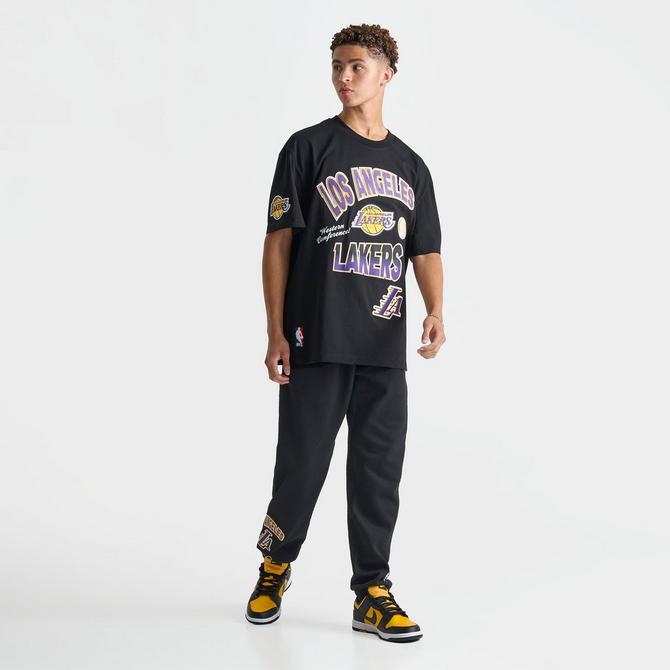 [angle] view of Men's Pro Standard Los Angeles Lakers NBA Turn It Up T-Shirt in Black Click to zoom