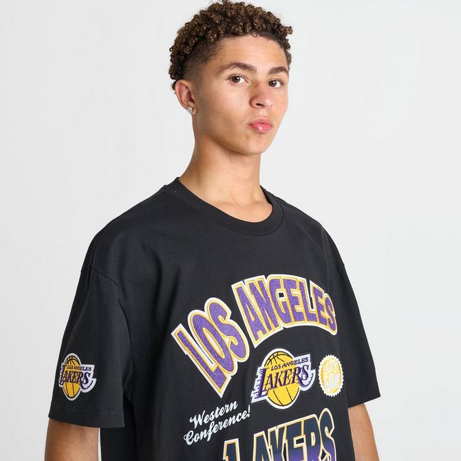 [angle] view of Men's Pro Standard Los Angeles Lakers NBA Turn It Up T-Shirt in Black Click to zoom
