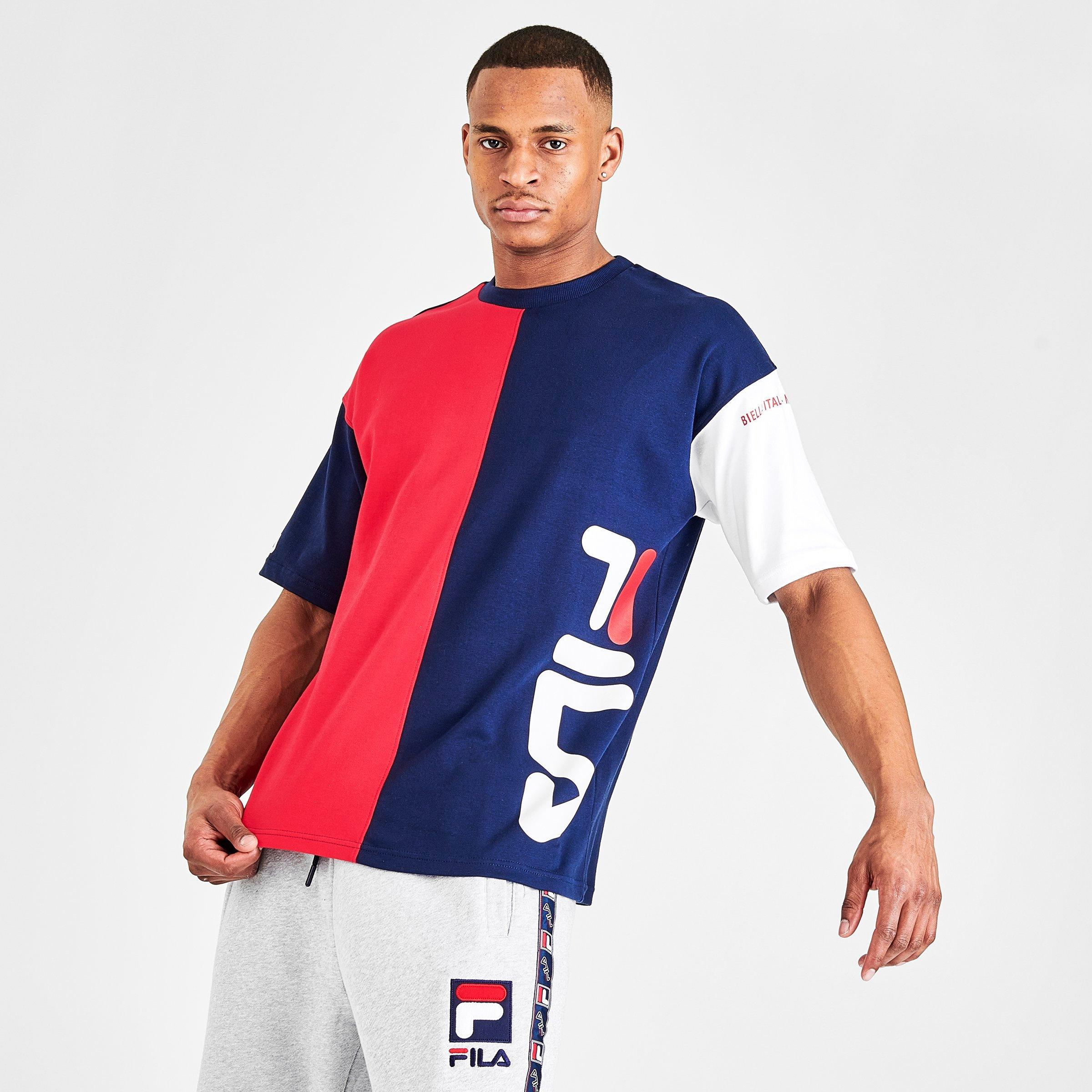 mens white fila t shirt