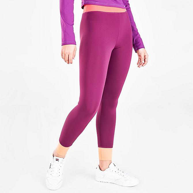 Front Three Quarter view of Women's Fila Marnie Base Layer Leggings in Charisma Click to zoom