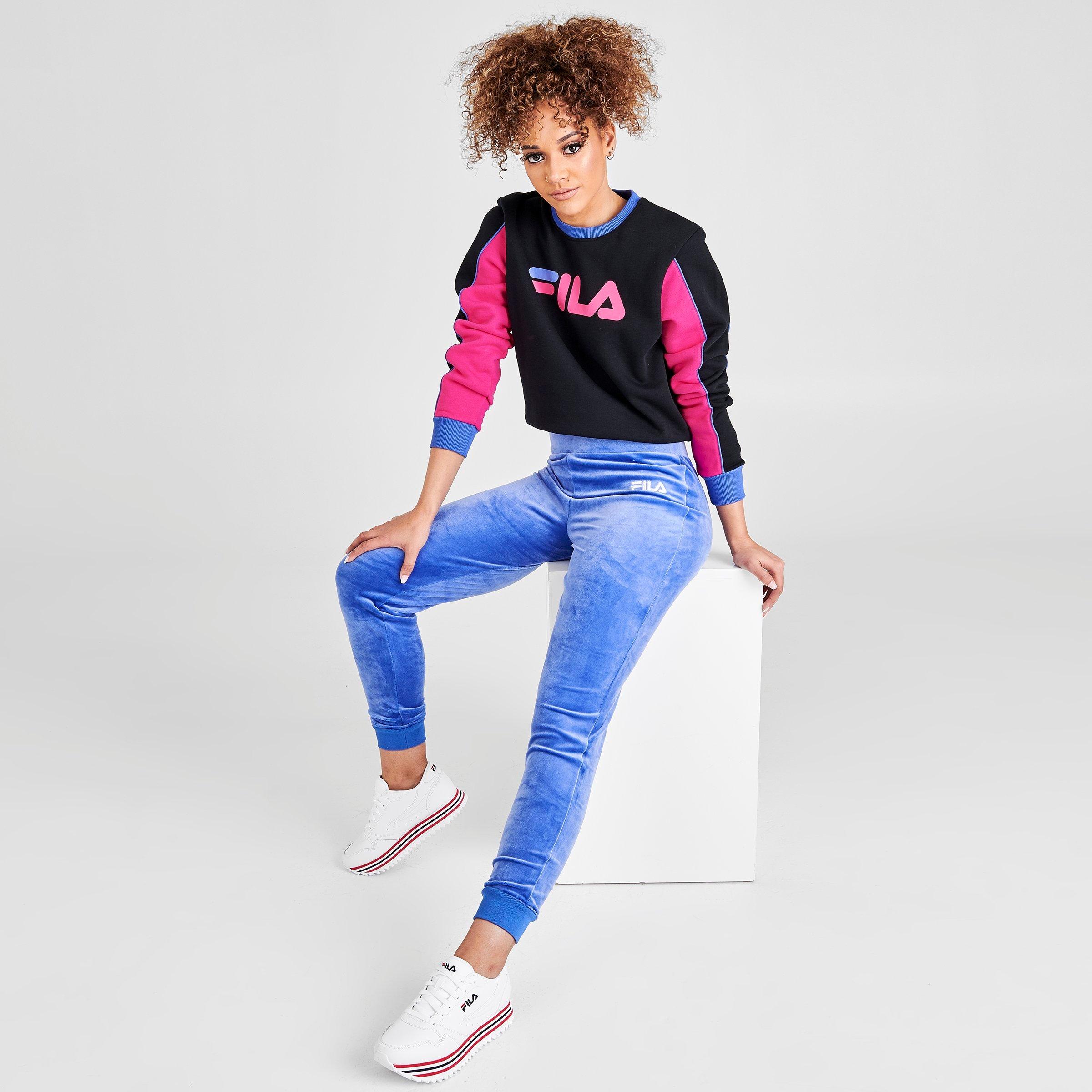 fila velvet tracksuit womens