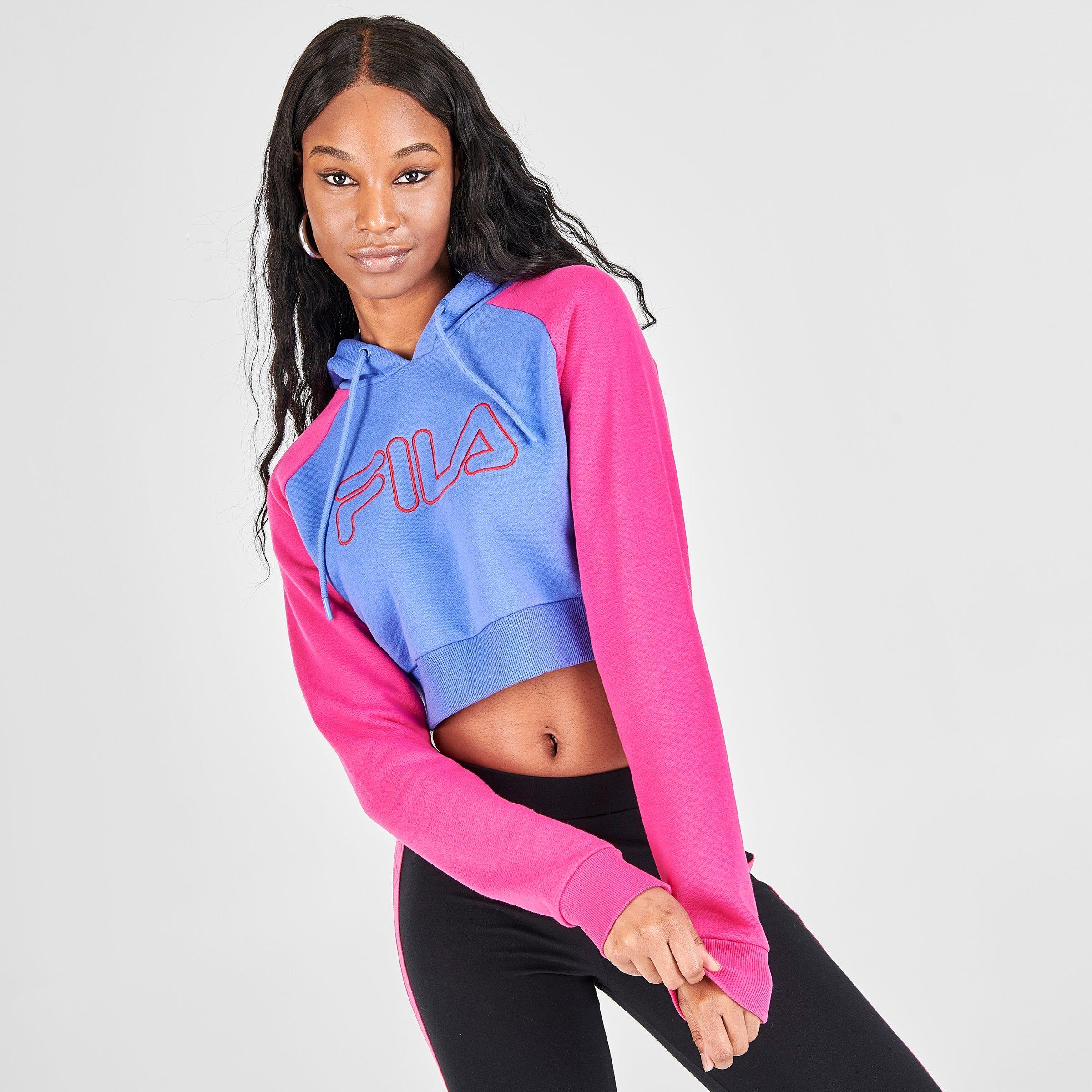 blue fila hoodie women's