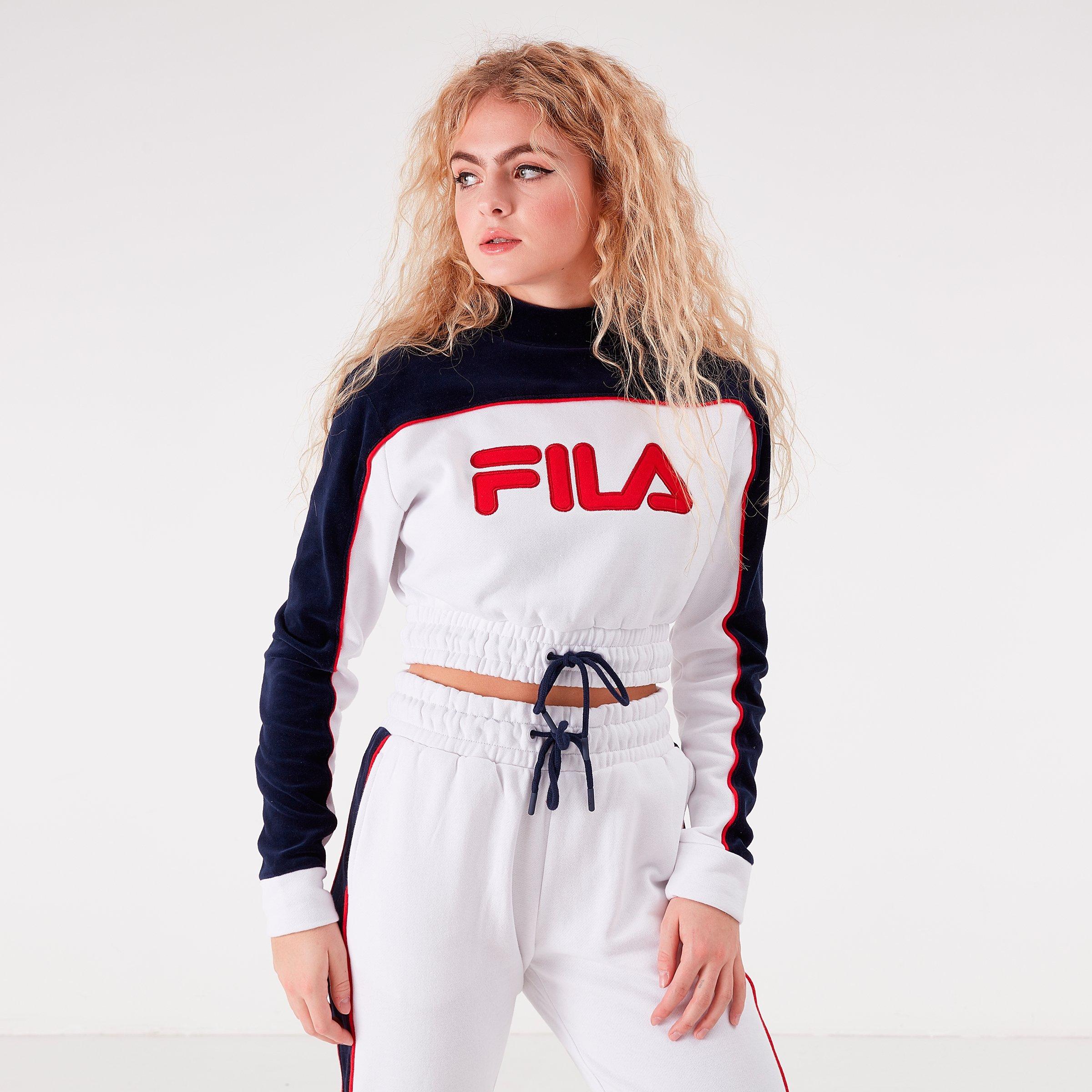 fila mock neck sweatshirt