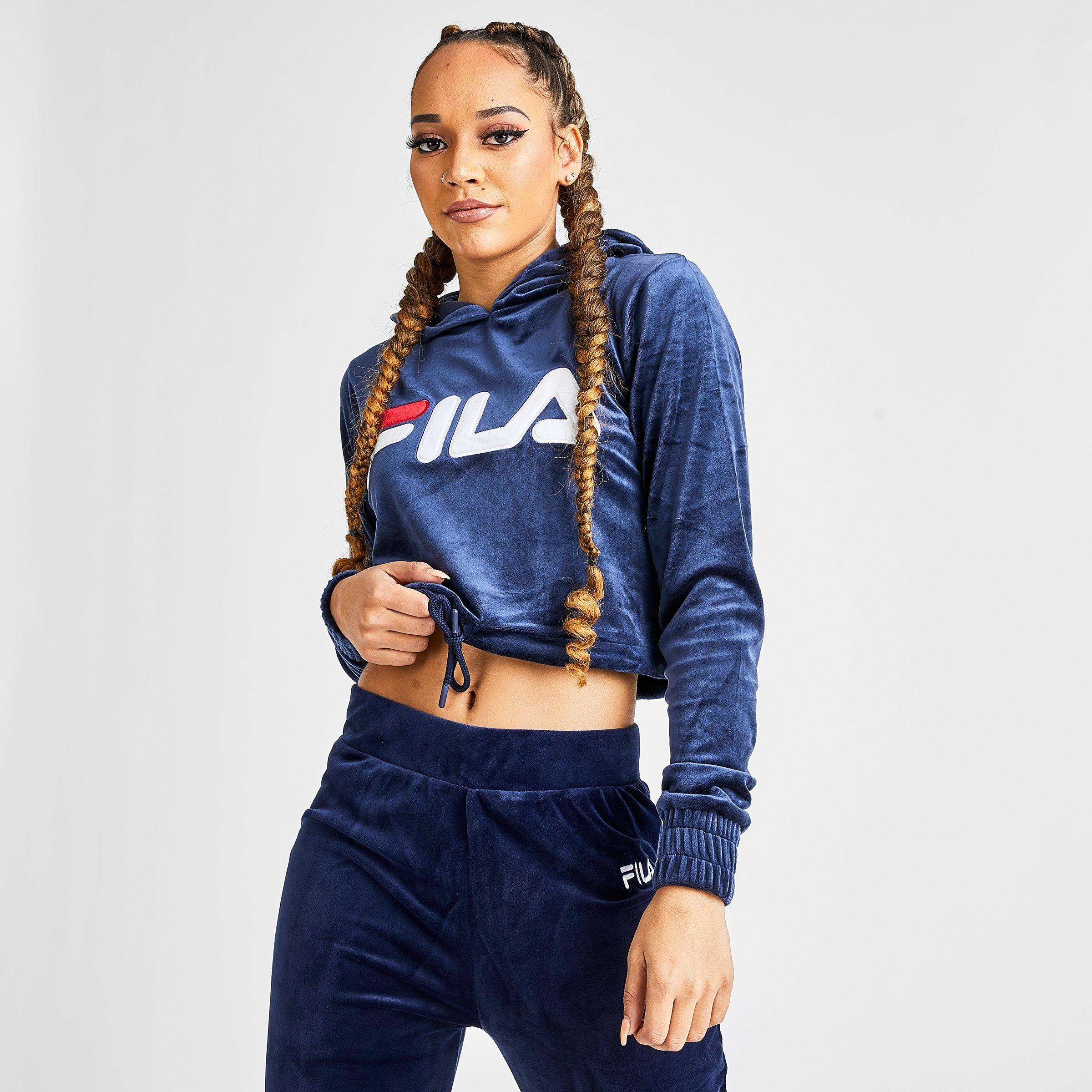 fila crop hoodies