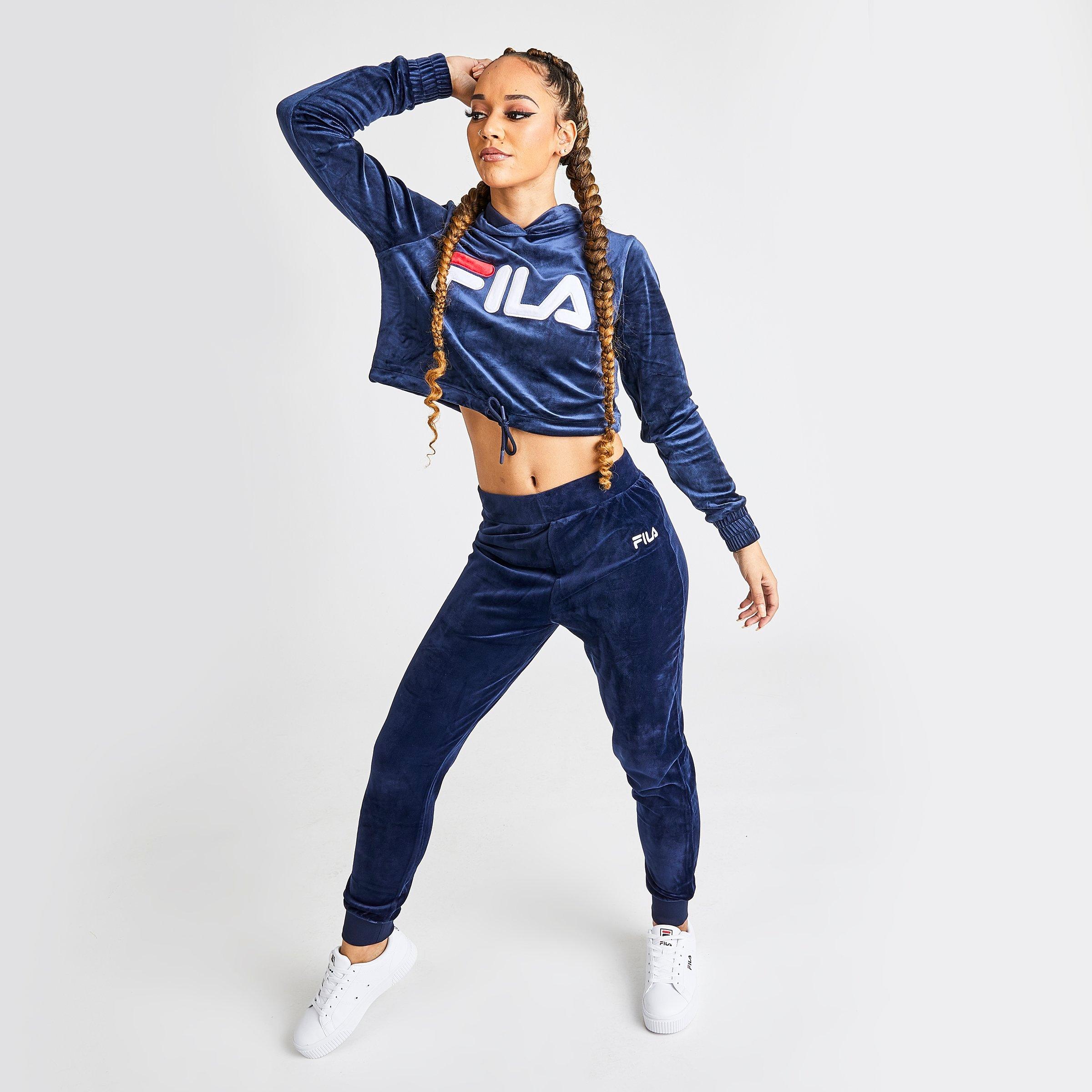 crop top hoodie fila