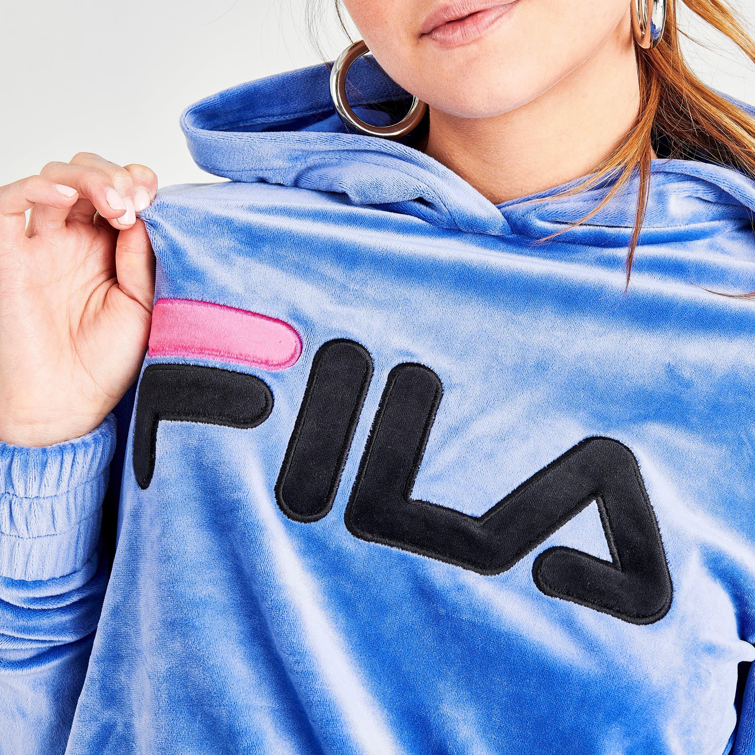blue fila hoodie women's