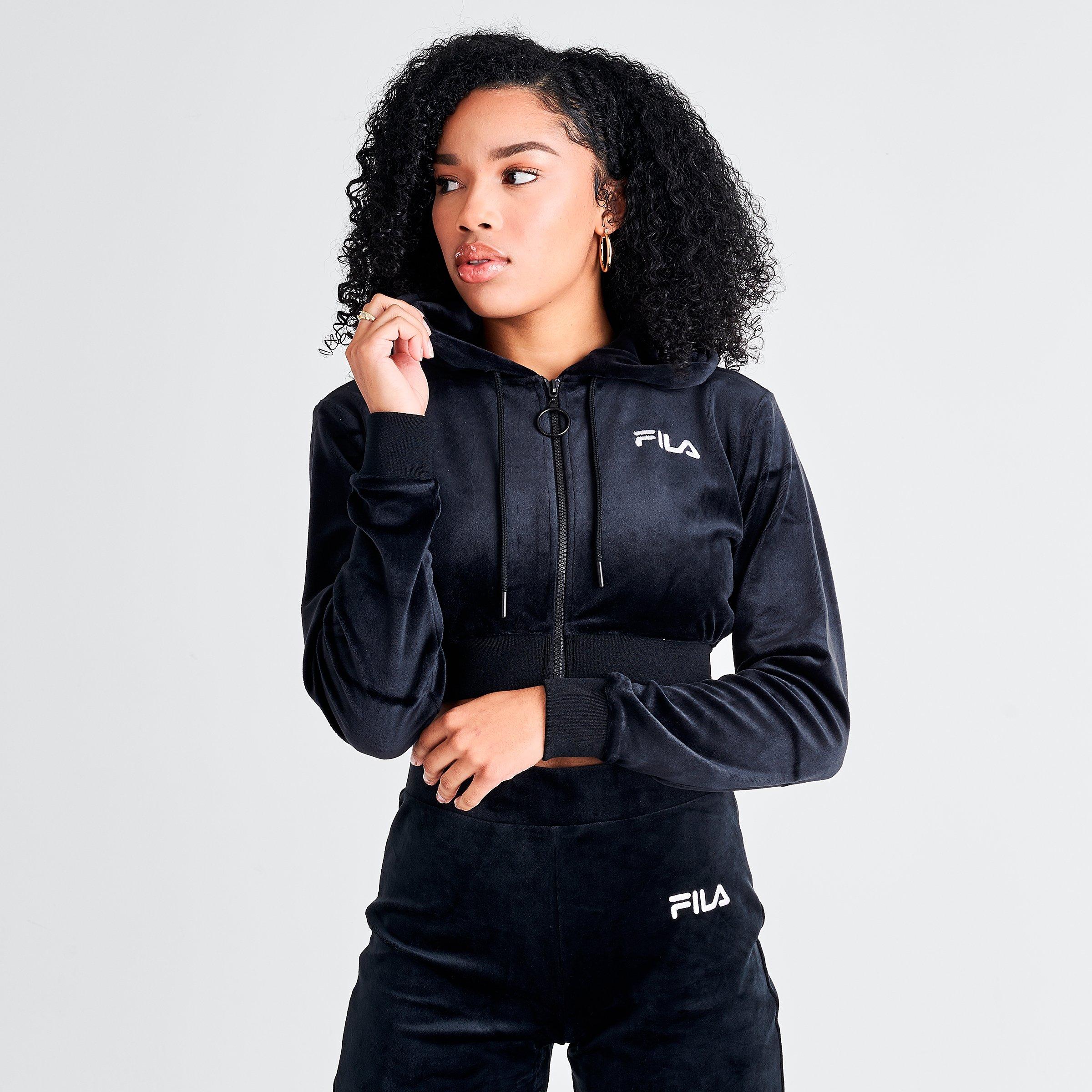 cropped full zip hoodie