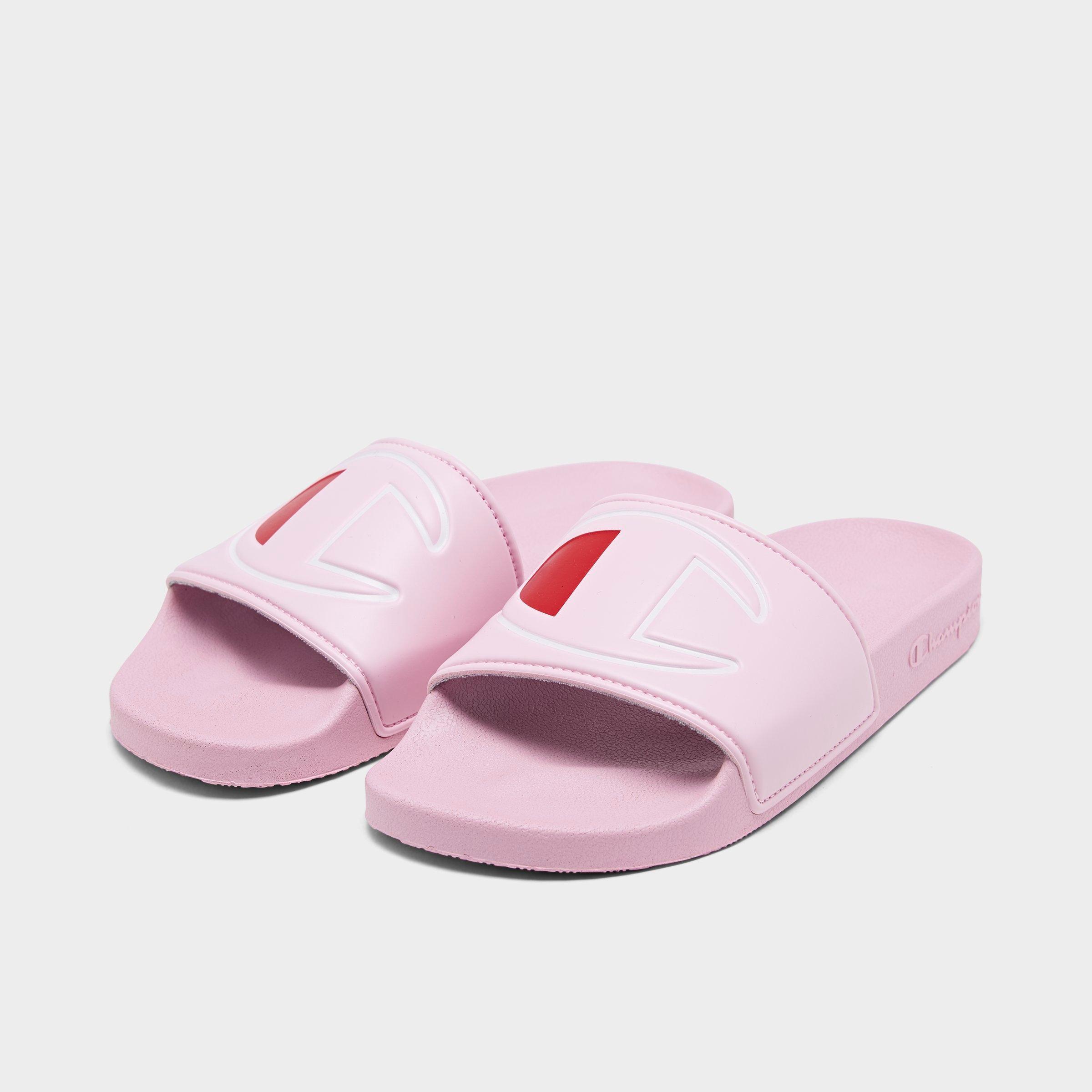 womens pink champion slides