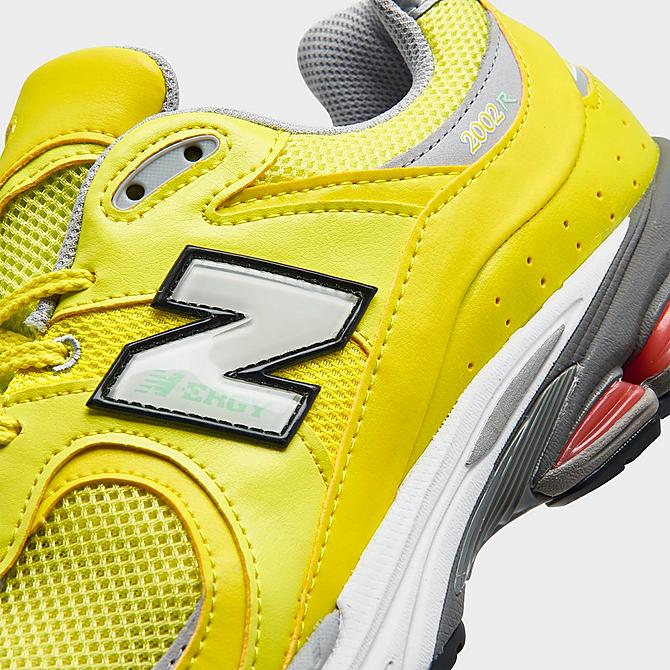 Front view of Men's New Balance 2002R Casual Shoes in Sulfur Yellow/Silver Metallic Click to zoom