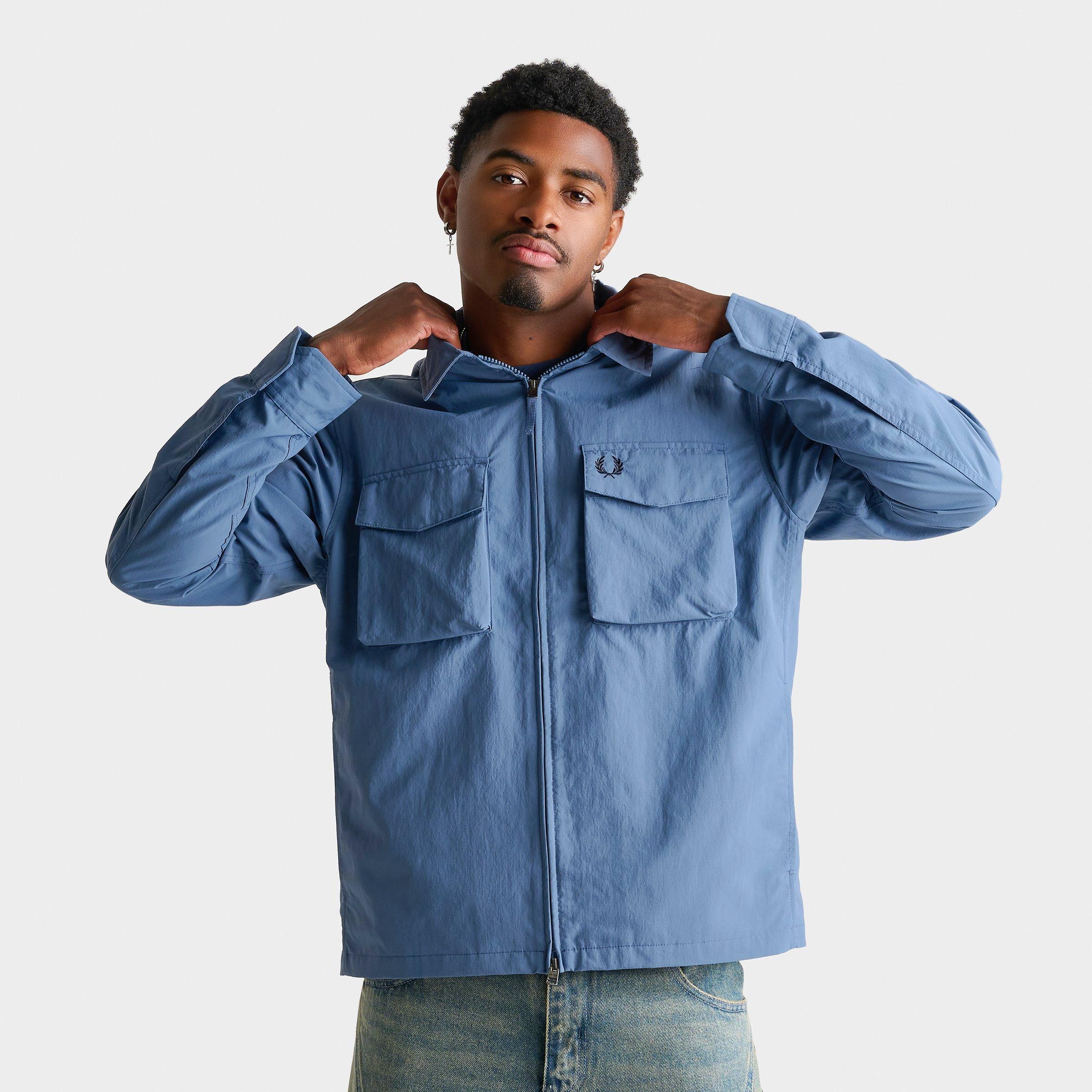 Men's Fred Perry Ripstop Zip-Through Overshirt | Finish Line