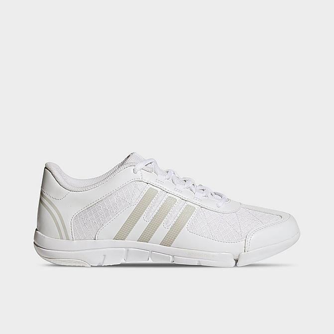 Right view of Women's adidas Triple Cheer Cheerleading Shoes in Cloud White/Granite/Clear Grey Click to zoom