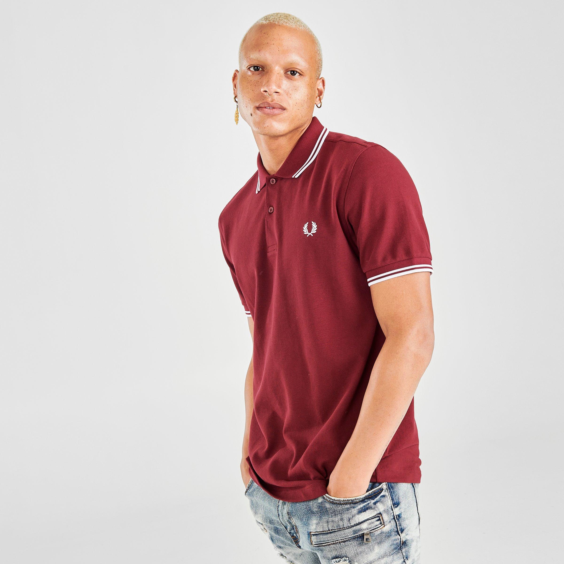 fred perry tipped polo shirt