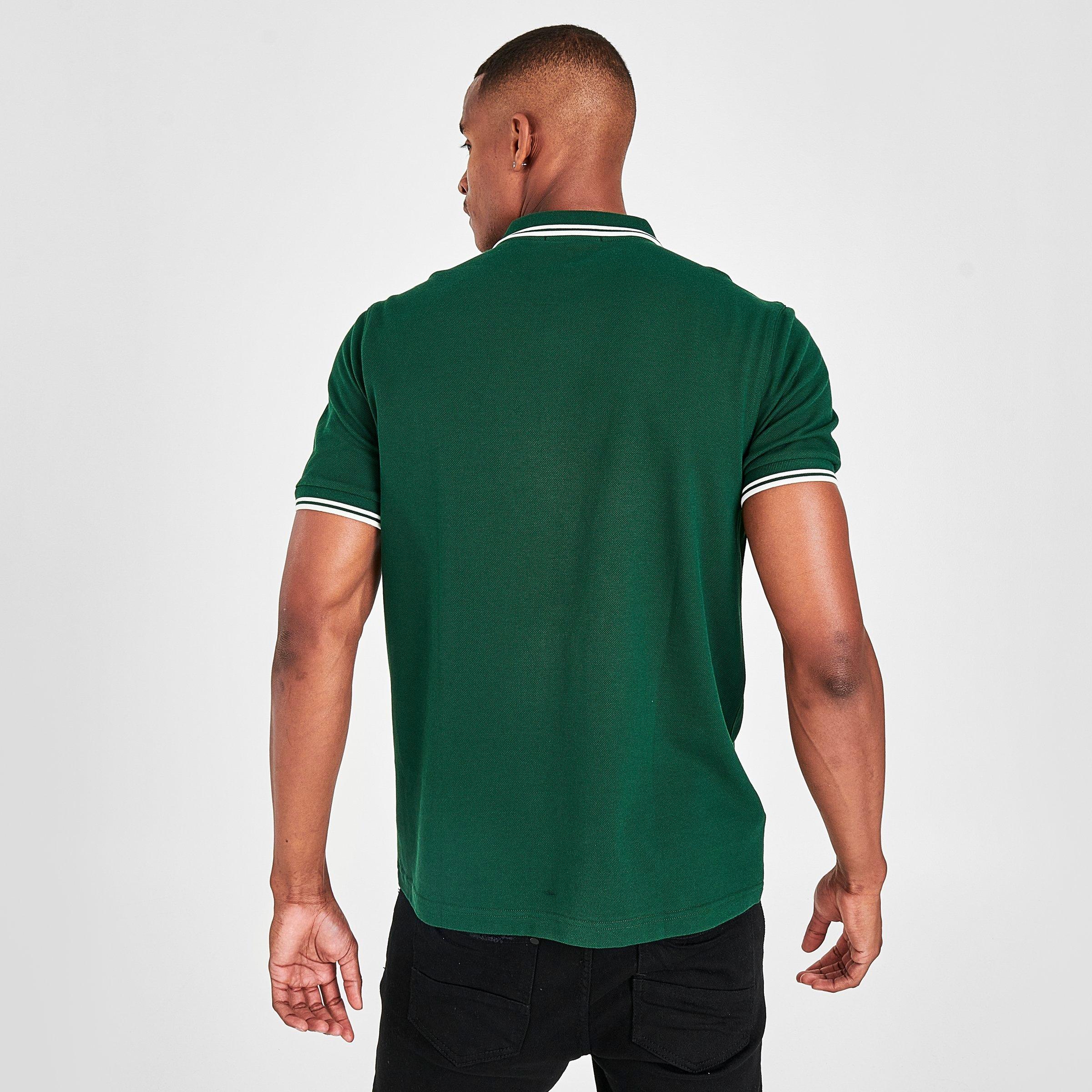 fred perry twin tipped polo t shirt green
