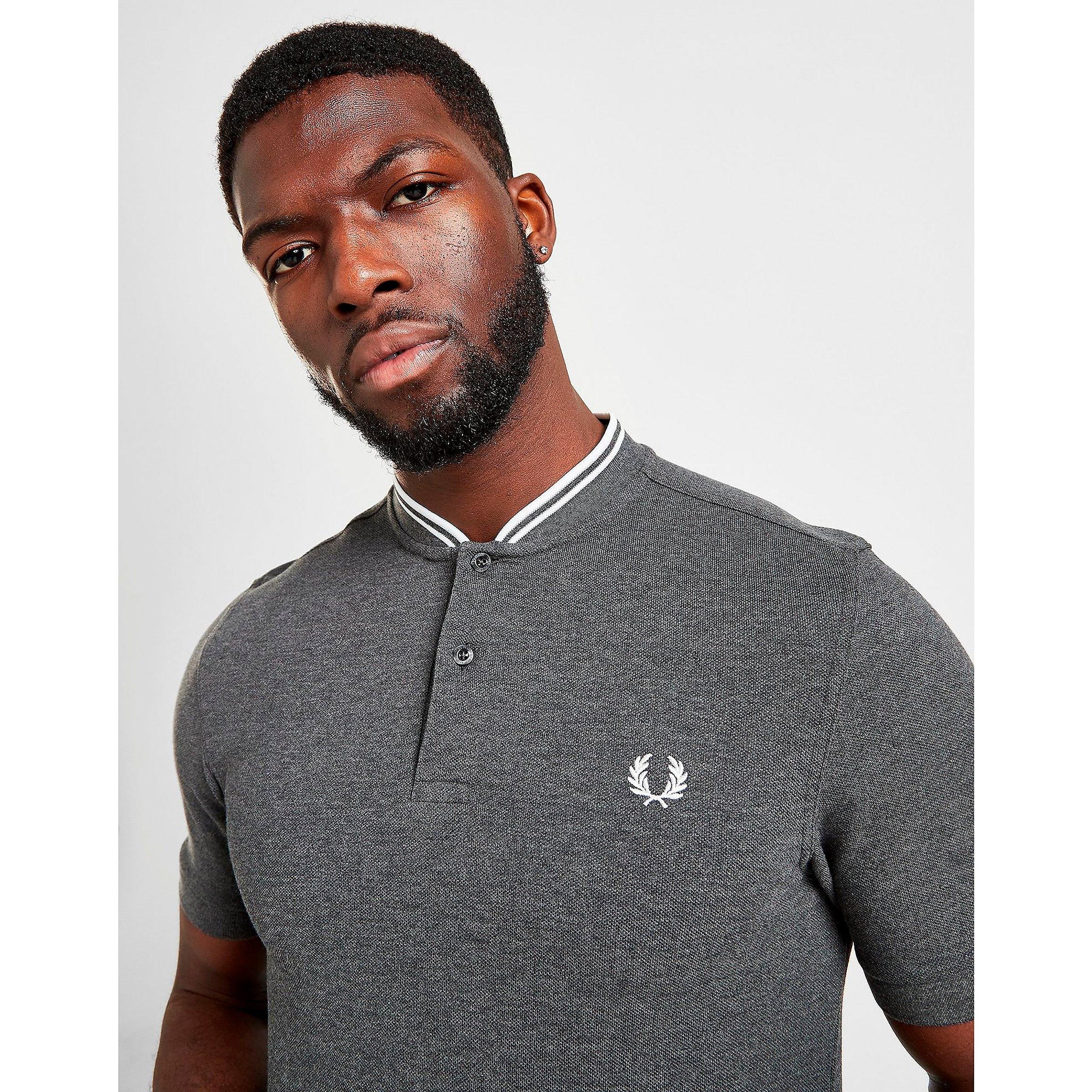 fred perry grey polo shirt