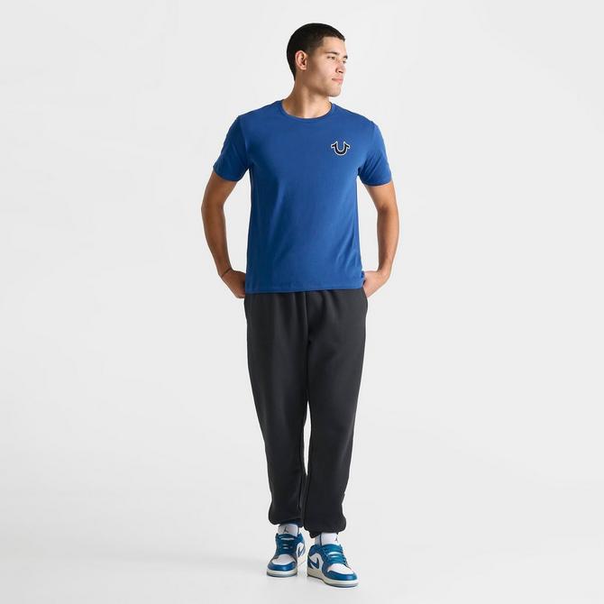 [angle] view of Men's True Religion Buddha Logo T-Shirt in Cobalt Click to zoom