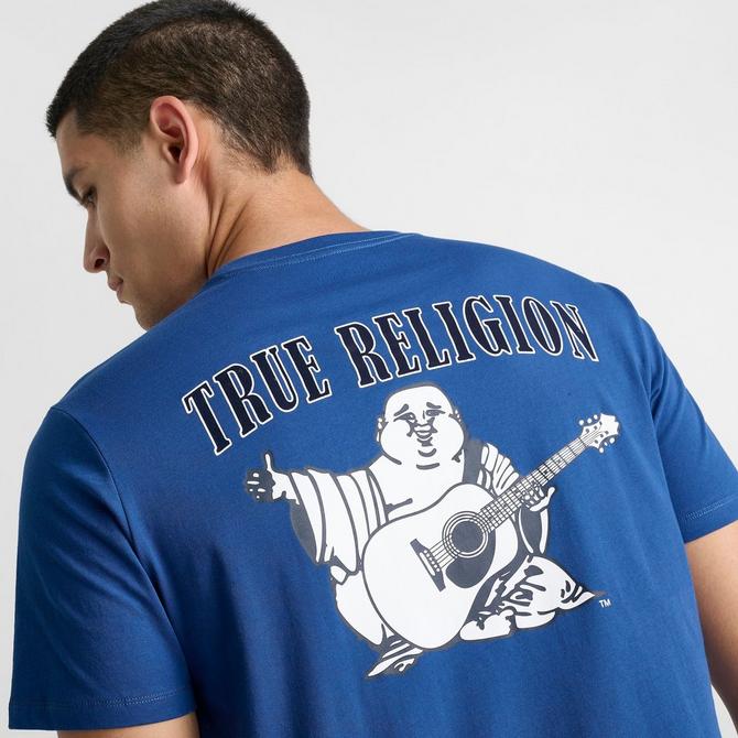 [angle] view of Men's True Religion Buddha Logo T-Shirt in Cobalt Click to zoom