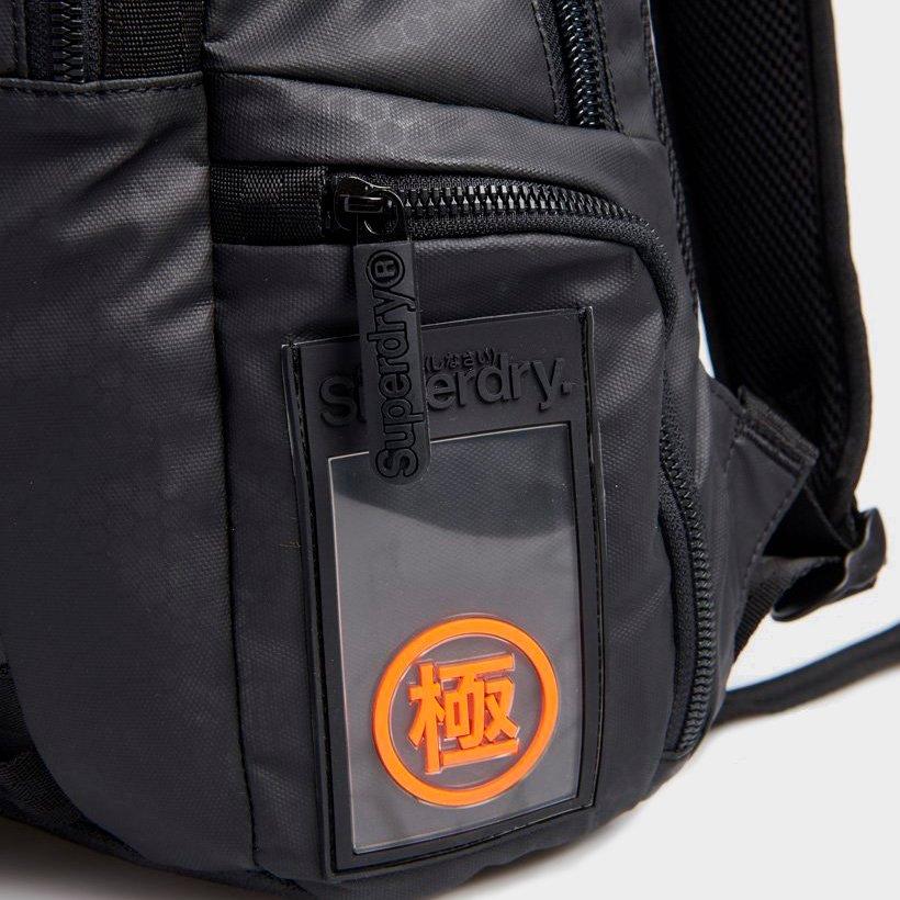 superdry black backpack