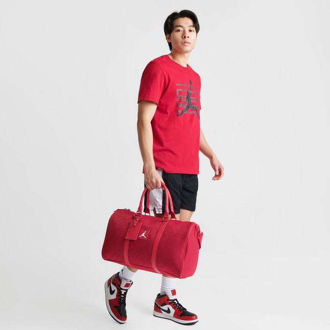 Jordan Monogram Duffle Bag-Red