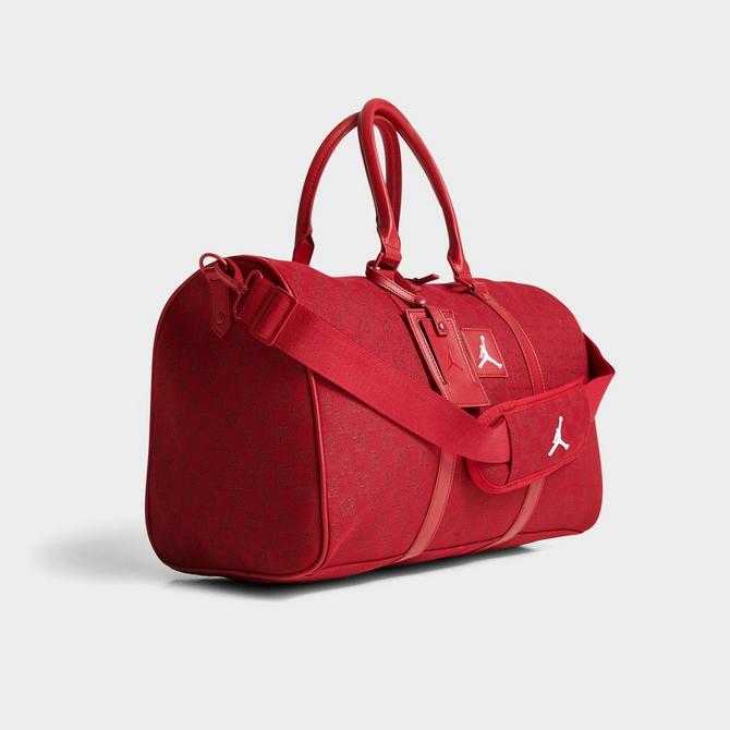 JORDAN BRAND MONOGRAM DUFFLE BAG RED