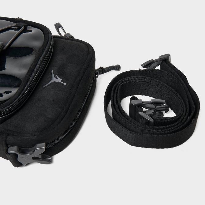Bottom view of Jordan Festival Crossbody Bag (1L) in Black Click to zoom