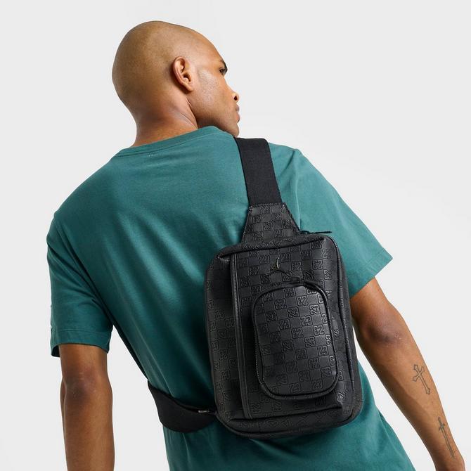 Black Jordan Monogram Messenger Bag - JD Sports Global