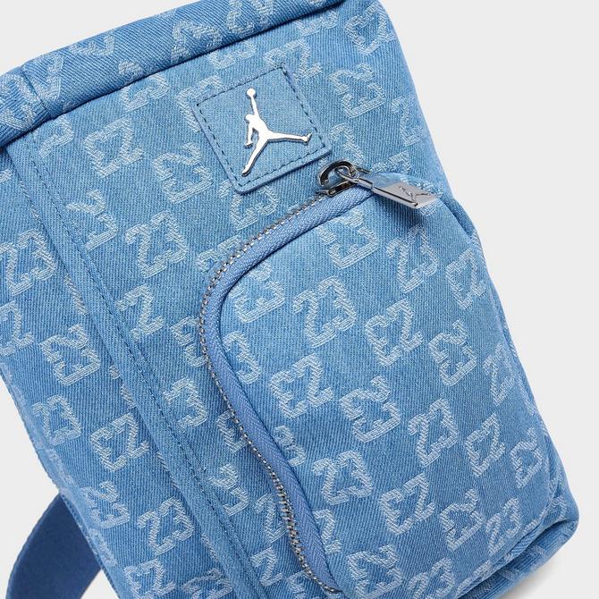 Bottom view of Jordan Monogram Sling Bag (3L) in Denim Click to zoom
