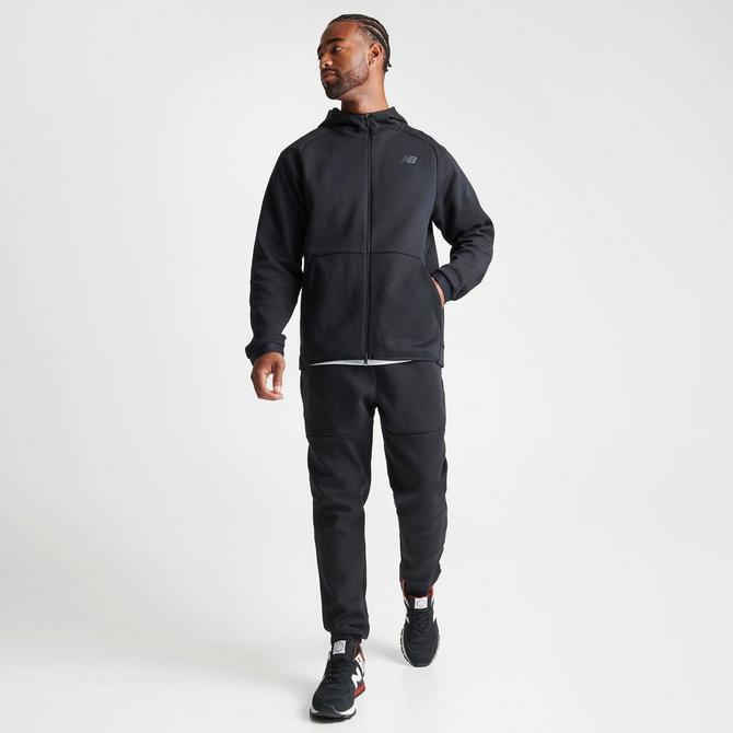 New Balance Men's R.W.Tech Fleece Full Zip Jacket, Black, Small at   Men's Clothing store