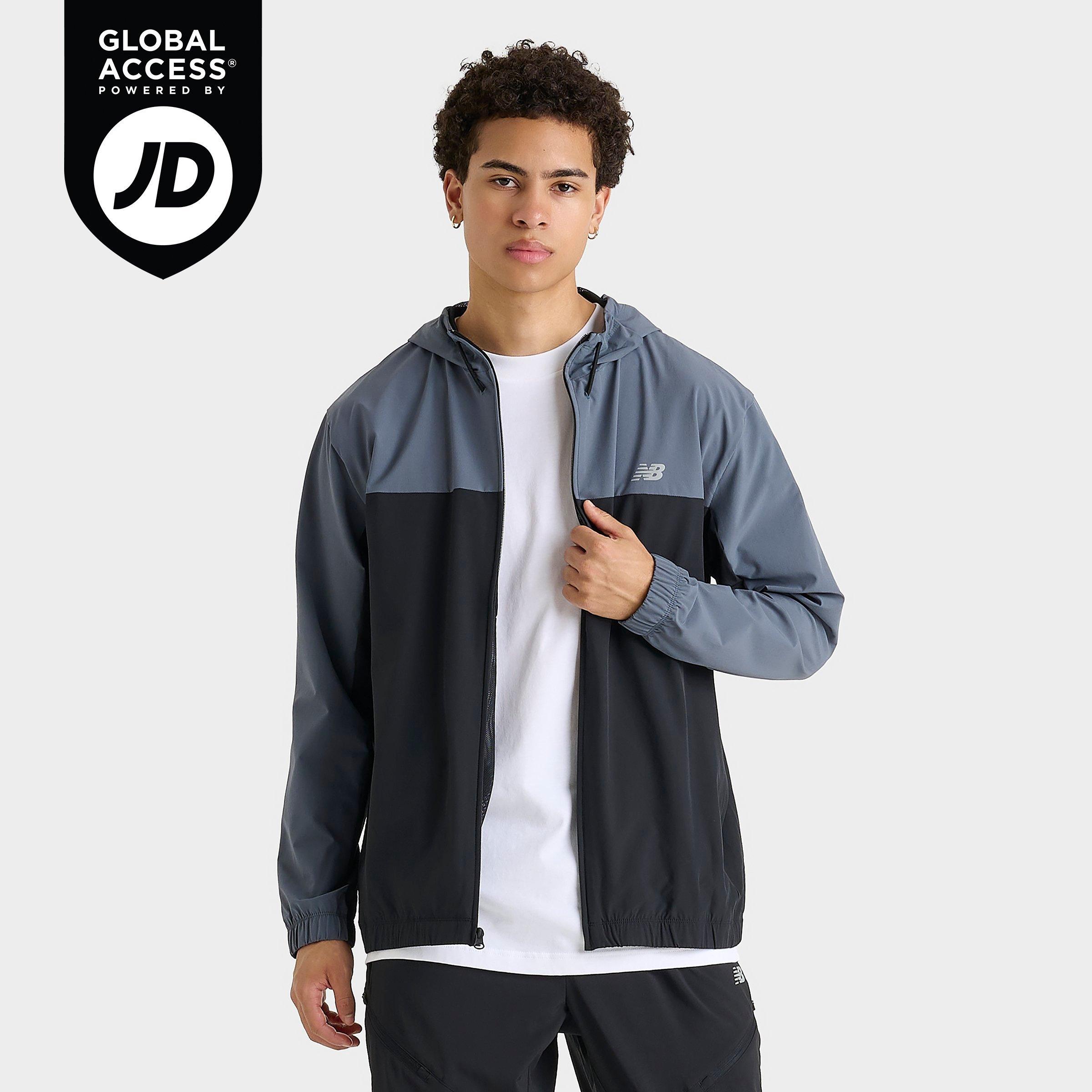 【】Sport Essentials Reporter18 Men's New Balance Sport Essentials Woven Full-Zip Jacket